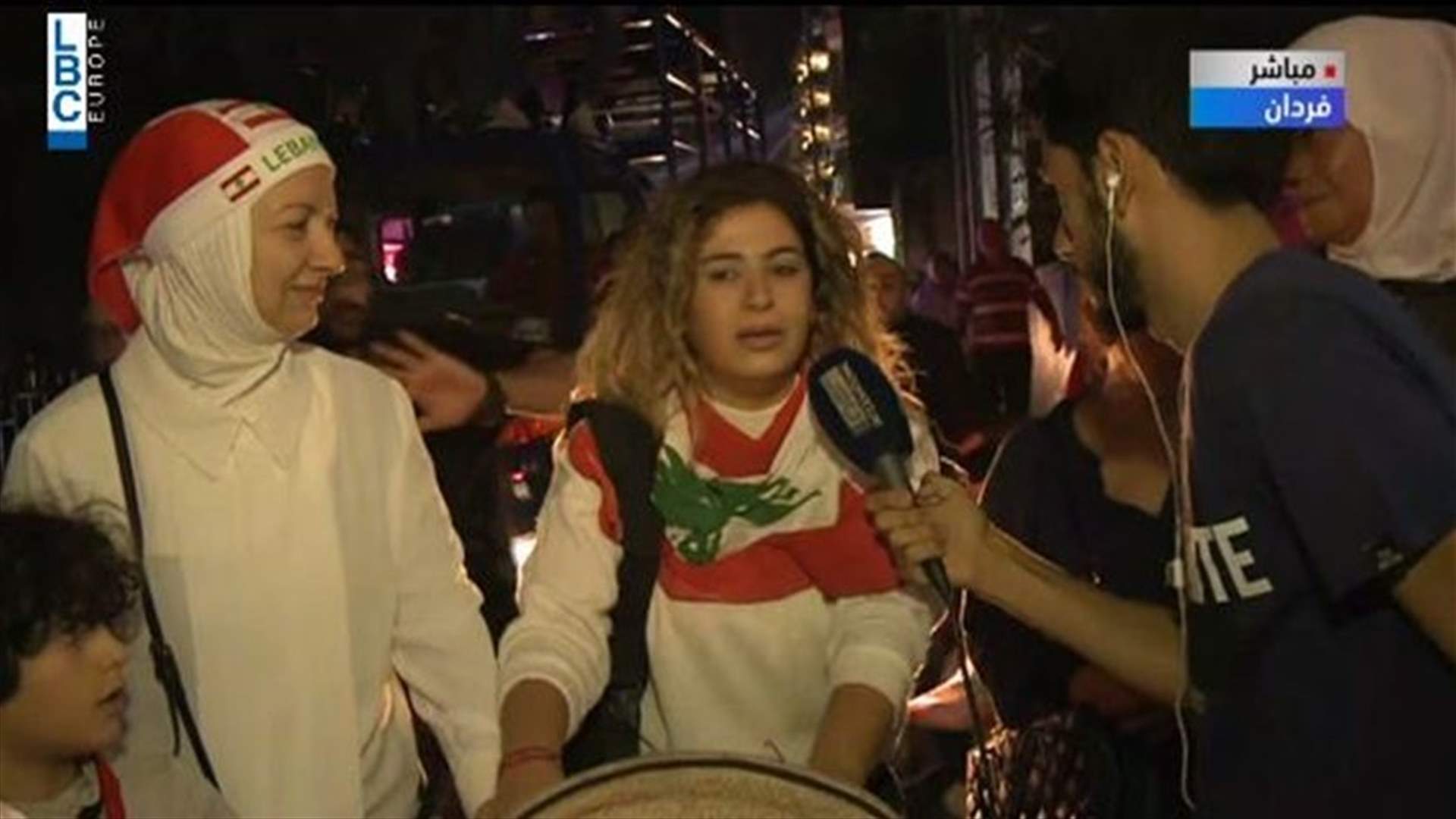 Protesters march in Beirut streets