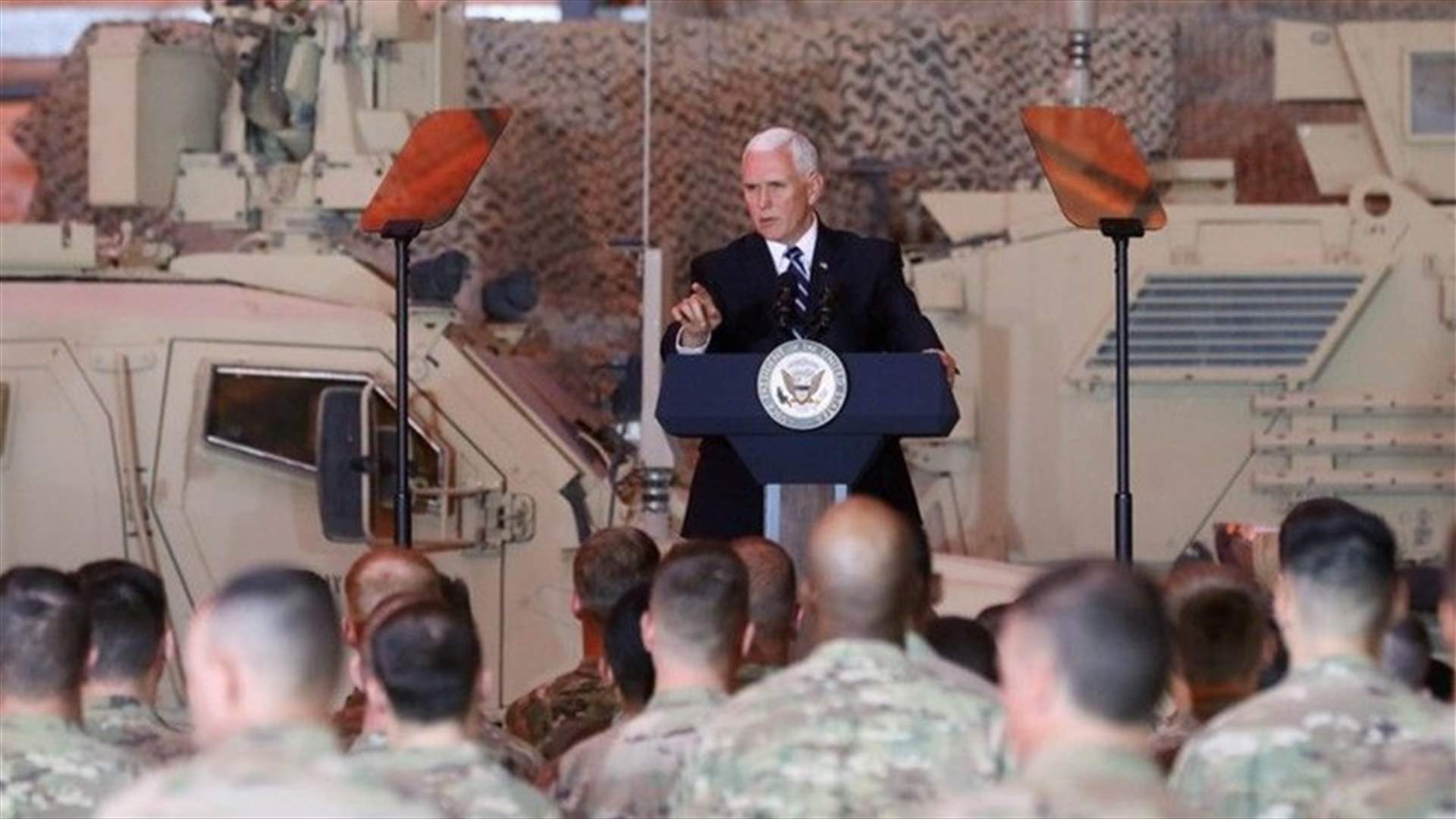 On Iraq visit, Pence reassures Kurds and discusses protests with prime minister
