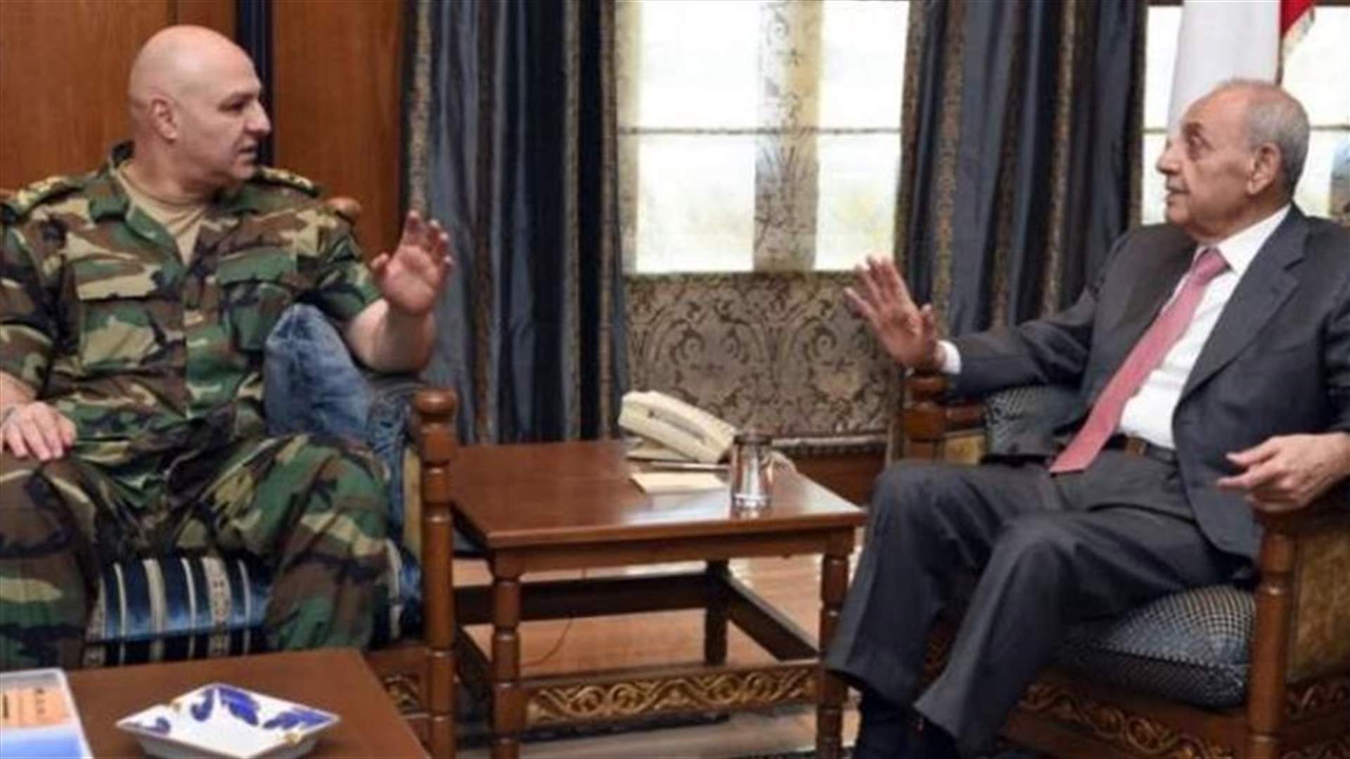 LAF commander meets with Berri in Ain al-Tineh