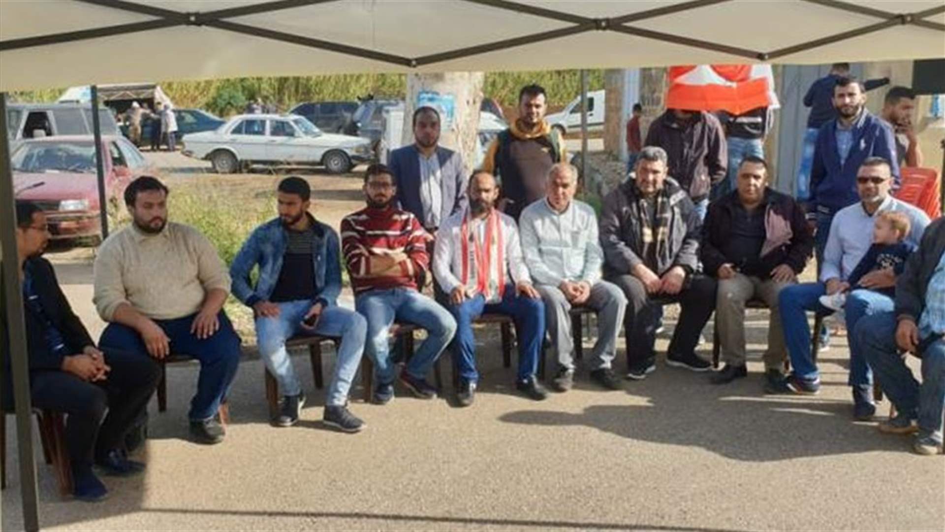 محتجون نصبوا الخيم في سهل عكار (صورة)