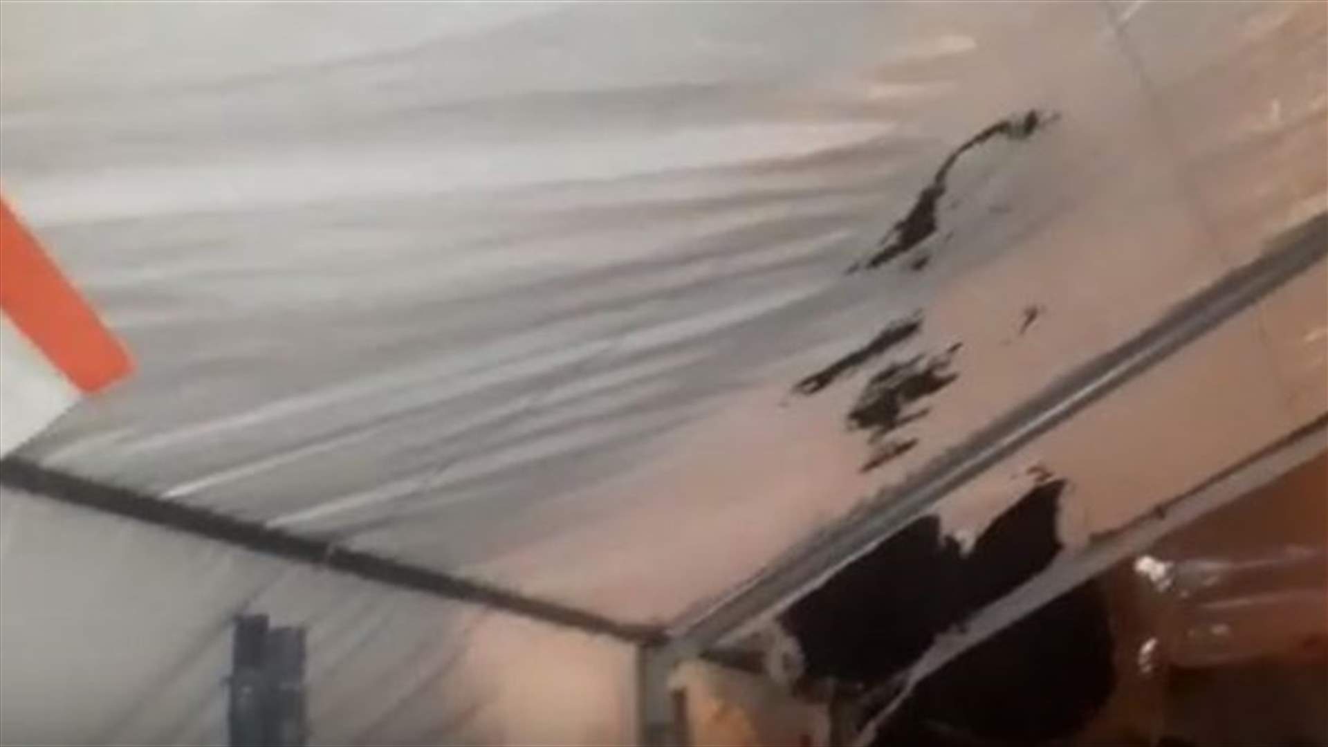 فيديو لخيمة الحراك التي تعرضت للحرق في عاليه...