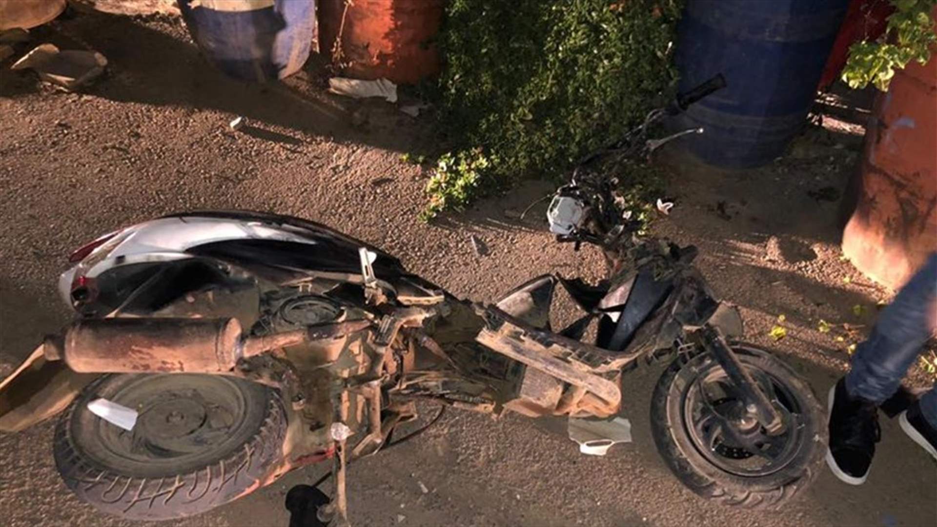 مصابان في حادث سير في قصرنبا