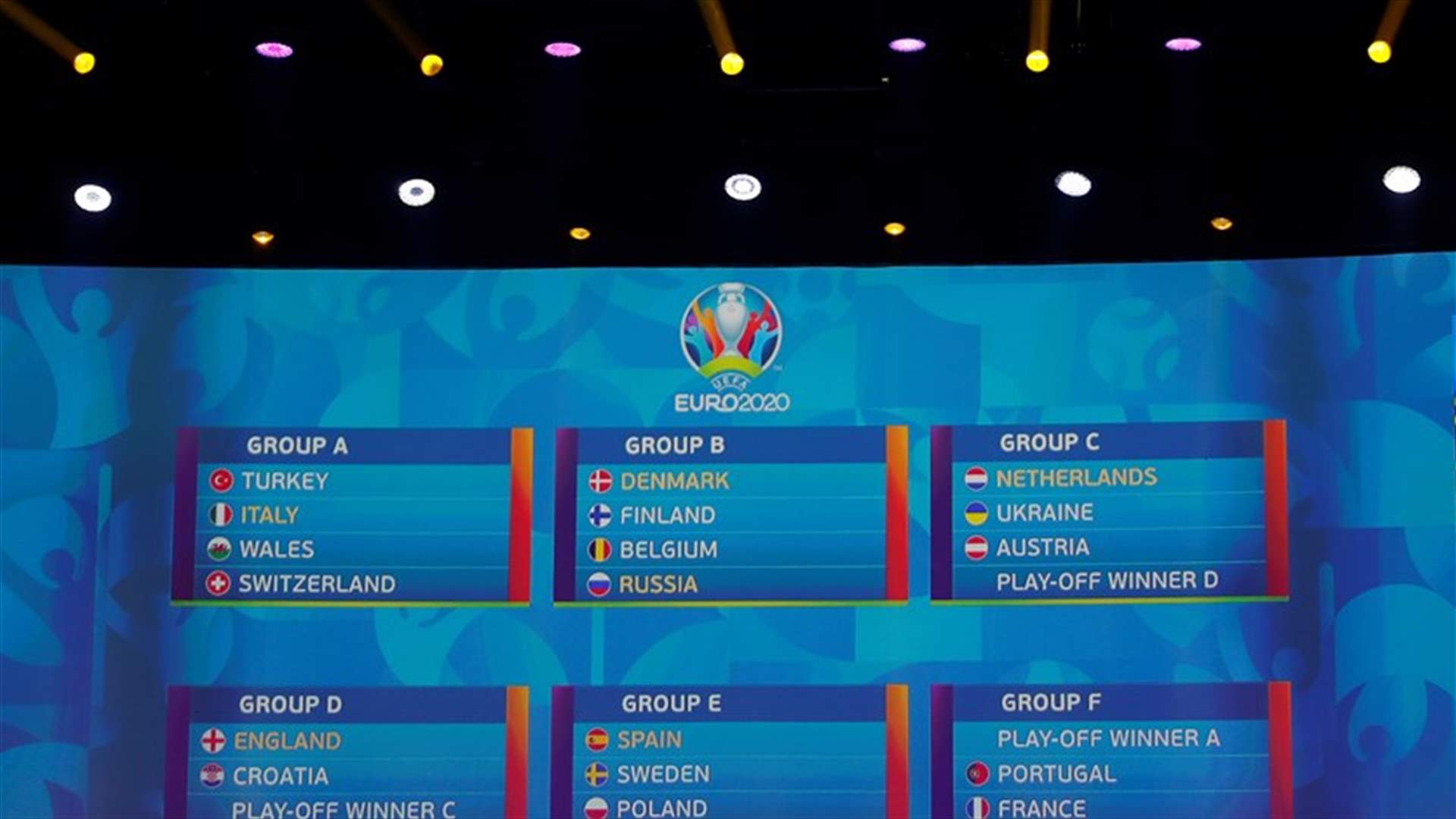 تعرفوا على برنامج البطولة والمدن التي تستضيفها كأس أمم أوروبا ٢٠٢٠ (صورة)
