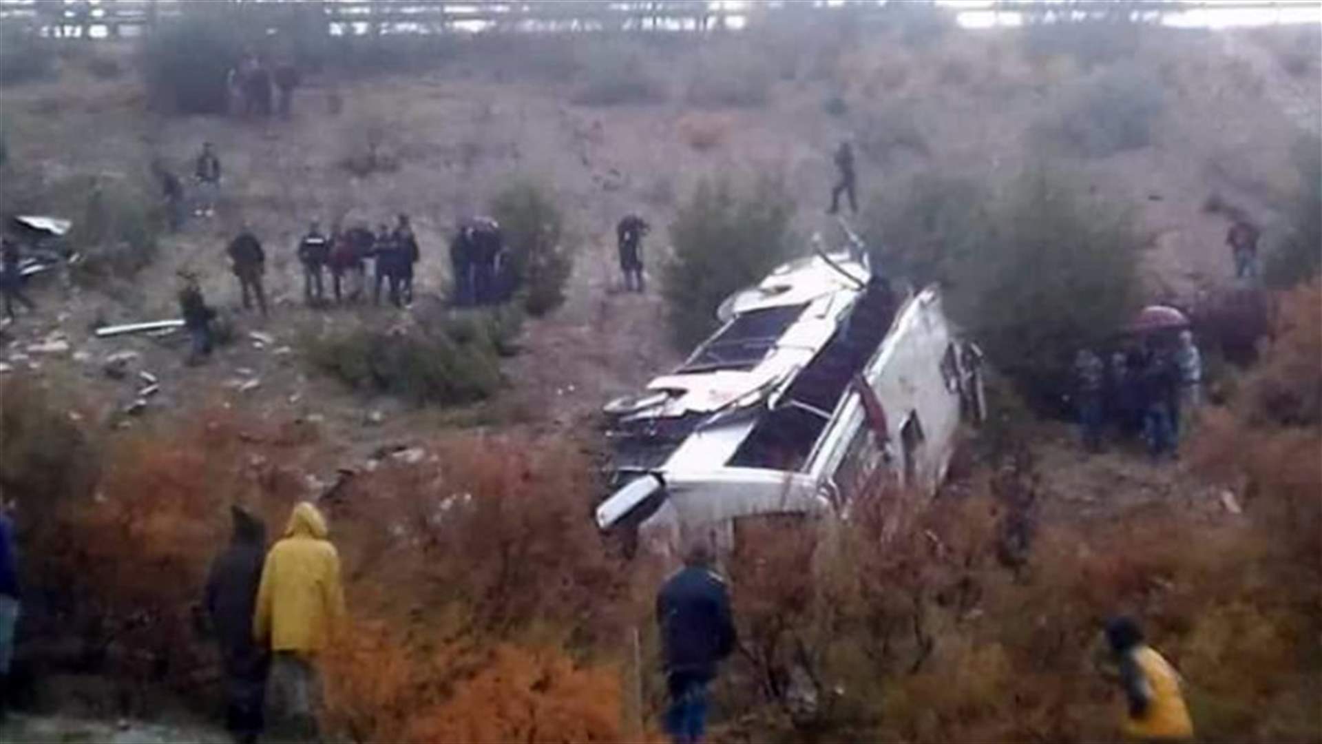 مصرع 17 شخصا بحادث انقلاب حافلة في المغرب