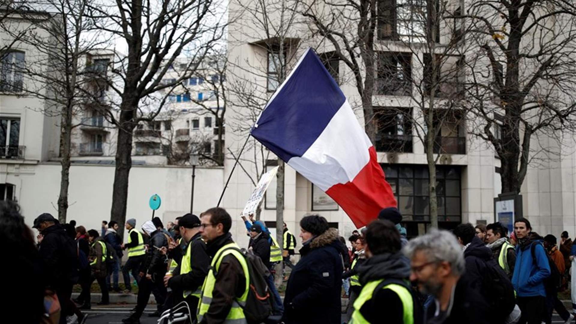 More French protests see roads blocked, trains disrupted and scuffles in Paris