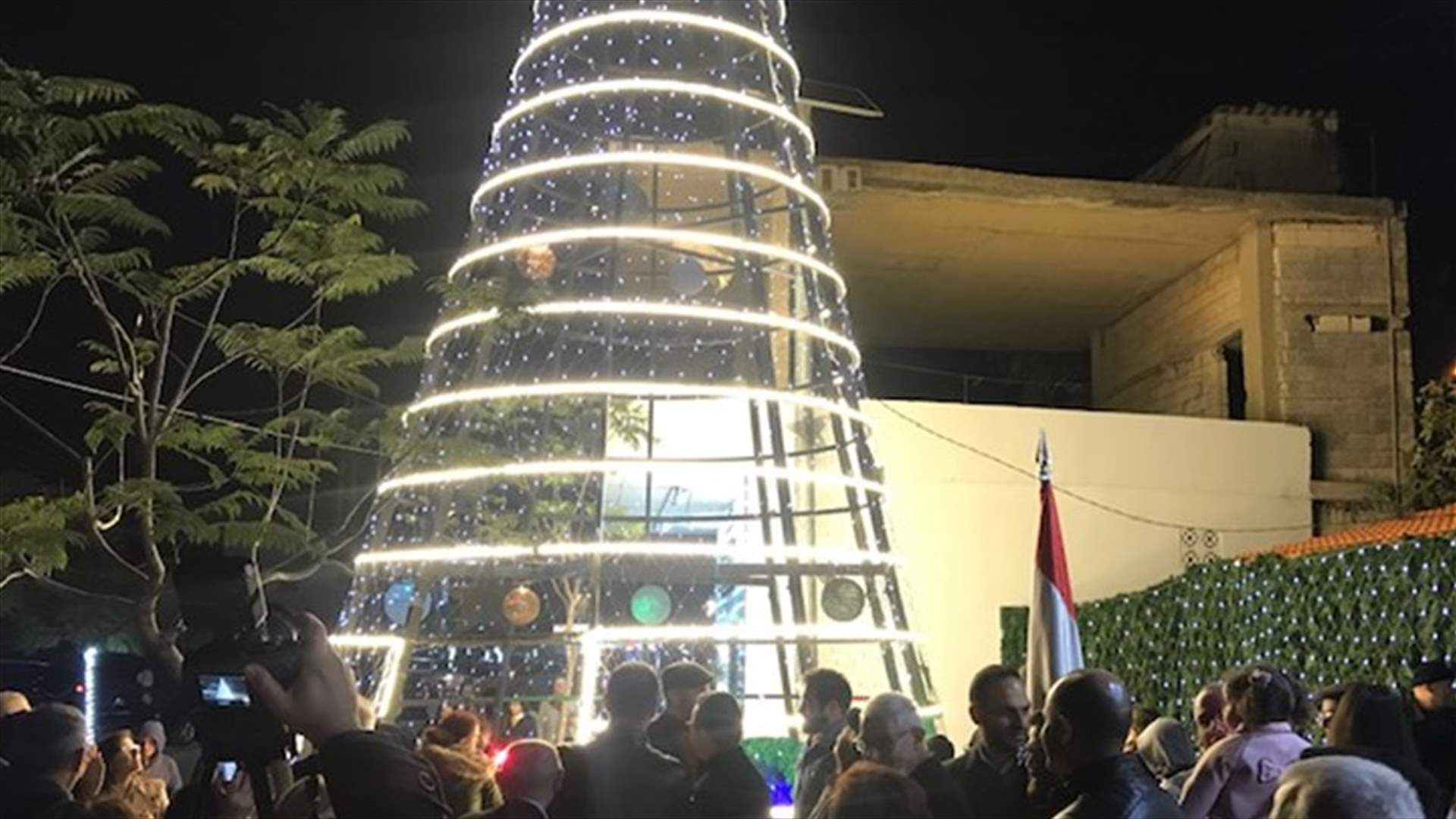 إضاءة شجرة الميلاد في عبرين