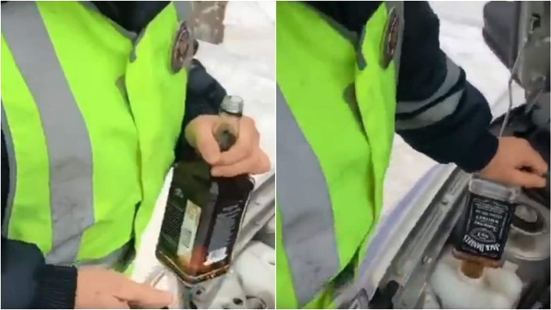 الشرطة الروسية تستبدل سائل مانع التجمد في سيارات الدوريات... بالويسكي!