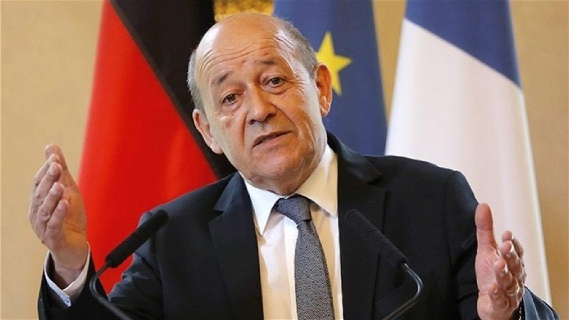 Le Drian says authorities in Lebanon must take action to end the crisis