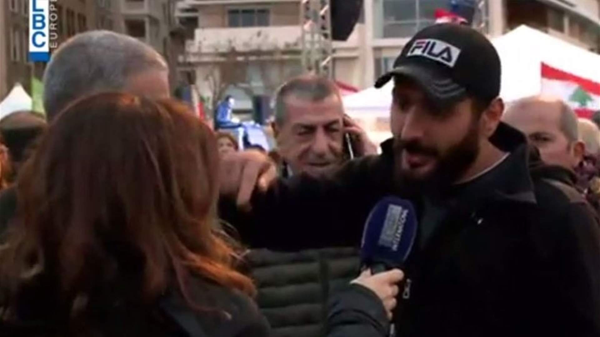 Protesters gather in Martyrs Square to reject events that occurred Saturday night in central Beirut (Video)