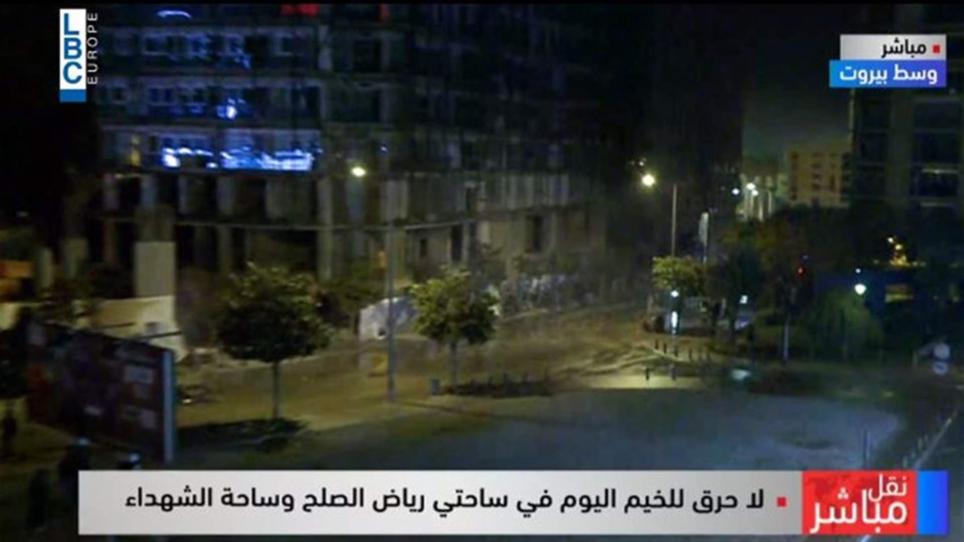 ناشطون للـLBCI : لم يحصل احراق للخيم في وسط بيروت الليلة