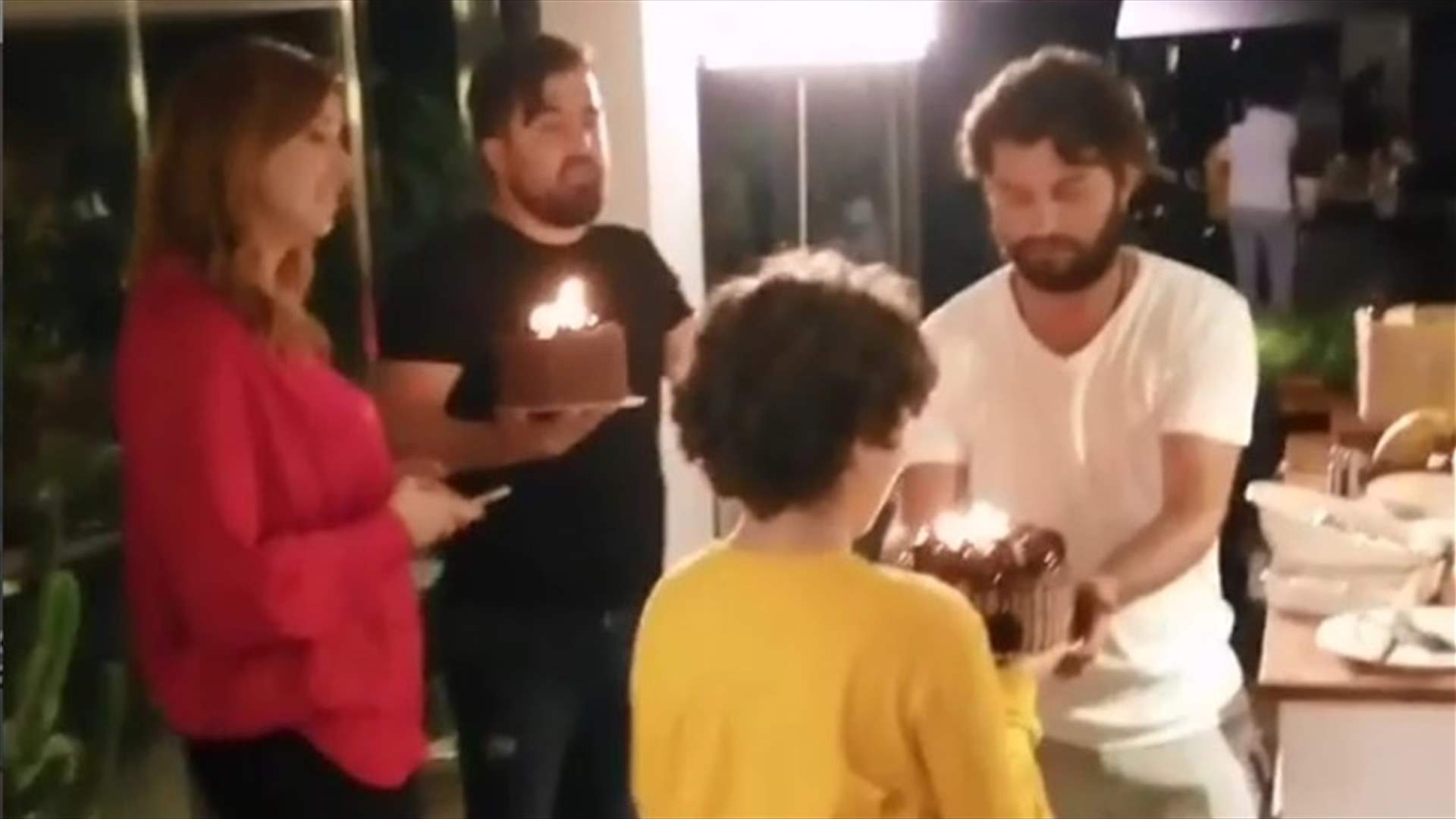 طفل "عروس بيروت" ينشر فيديو من كواليس تصوير المشهد الأخير