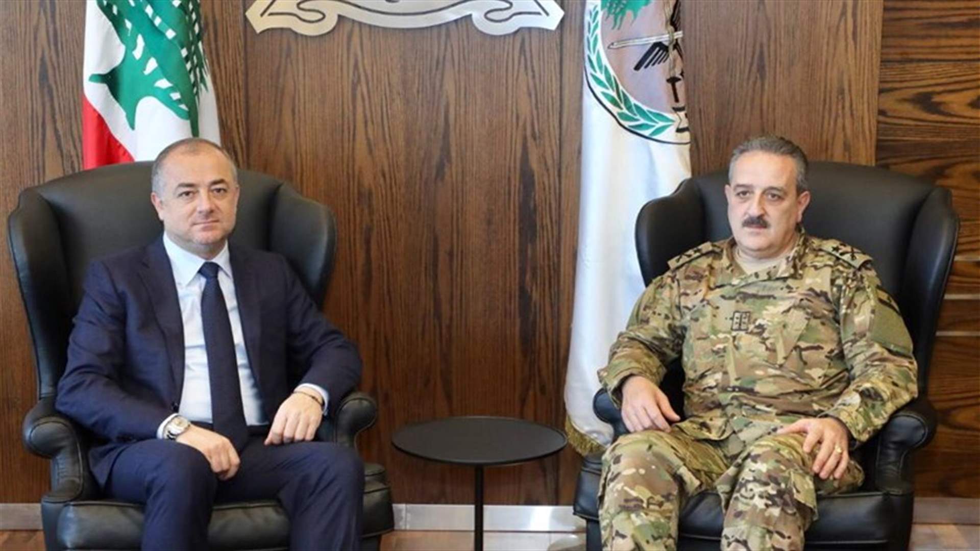 بو صعب استقبل رئيس الاركان وضباطًا ومحافظ بيروت