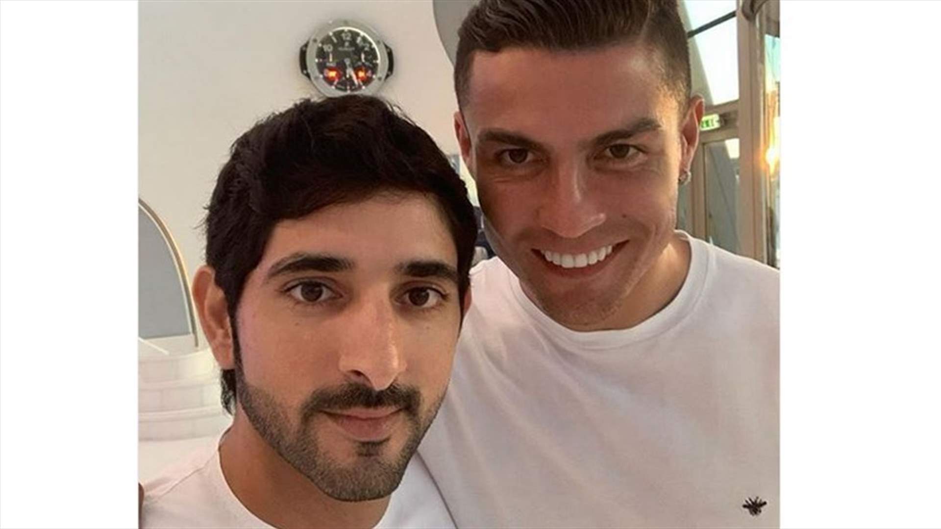 ولي عهد دبي مع كريستيانو رونالدو..."لاعب عظيم وصديق أكبر" (صور)