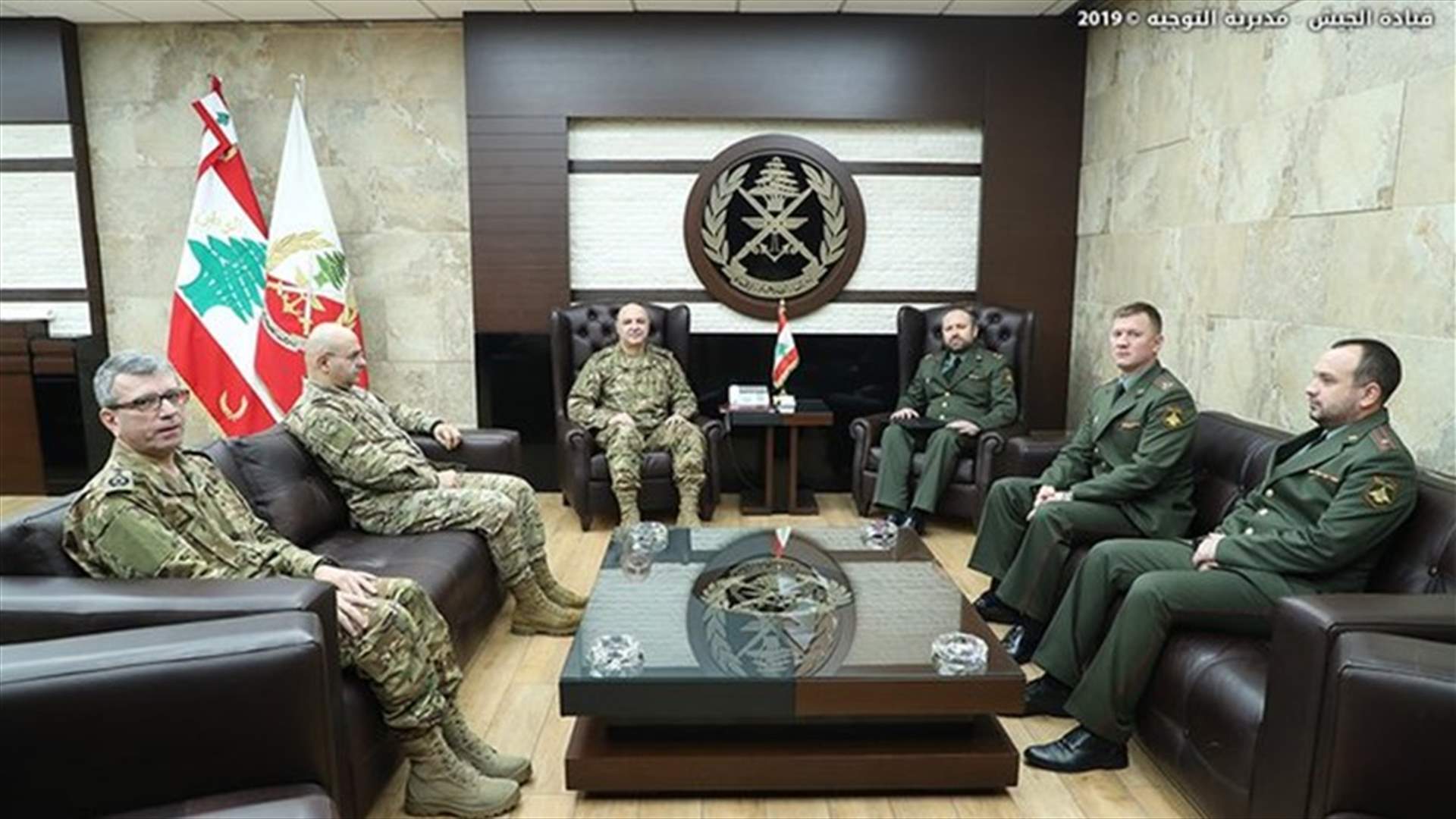 قائد الجيش التقى الملحق العسكري الروسي في لبنان