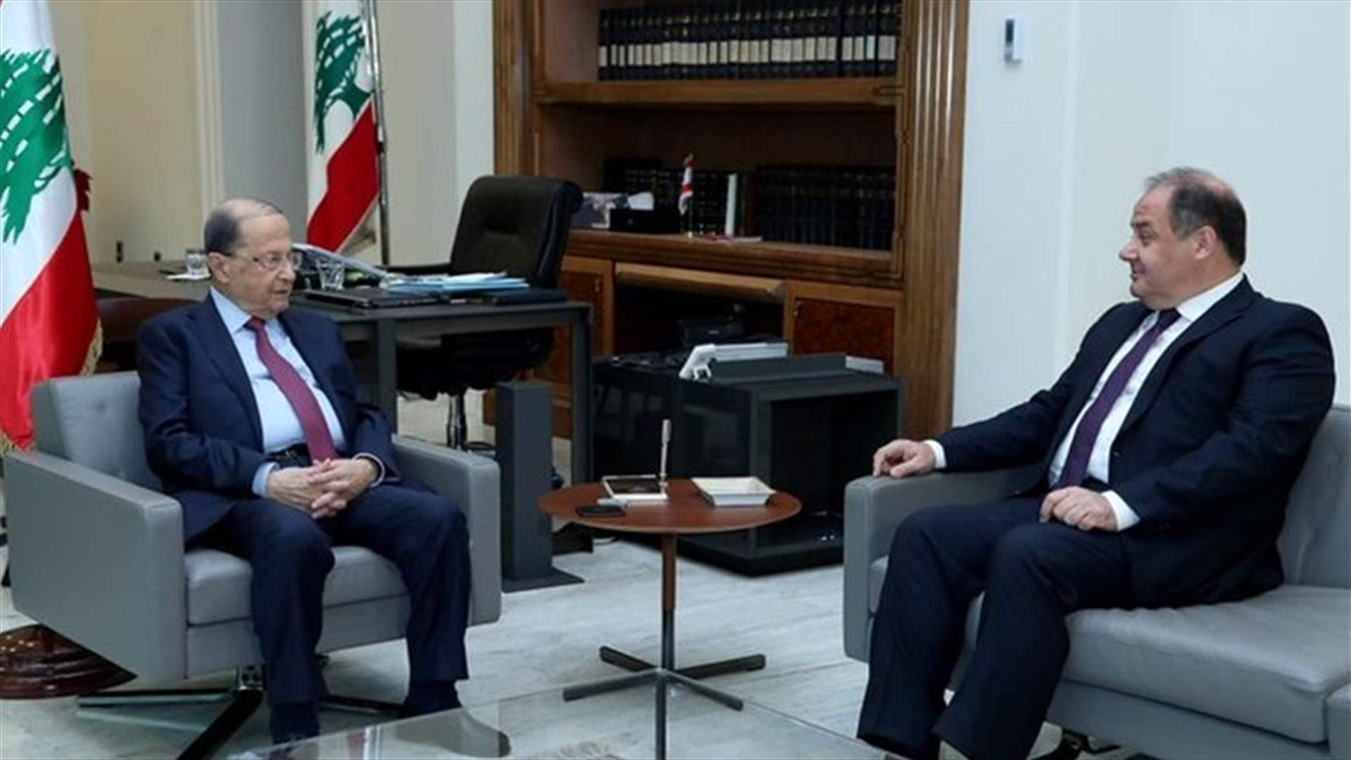 President Aoun meets with Arbid and delegation from the Court of Audit