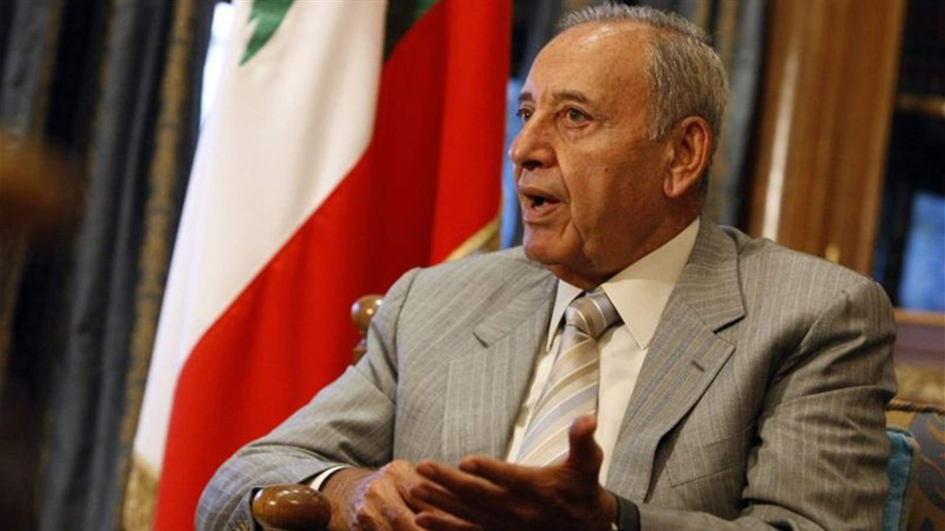 برقية تعزية من بري بمقتل سليماني