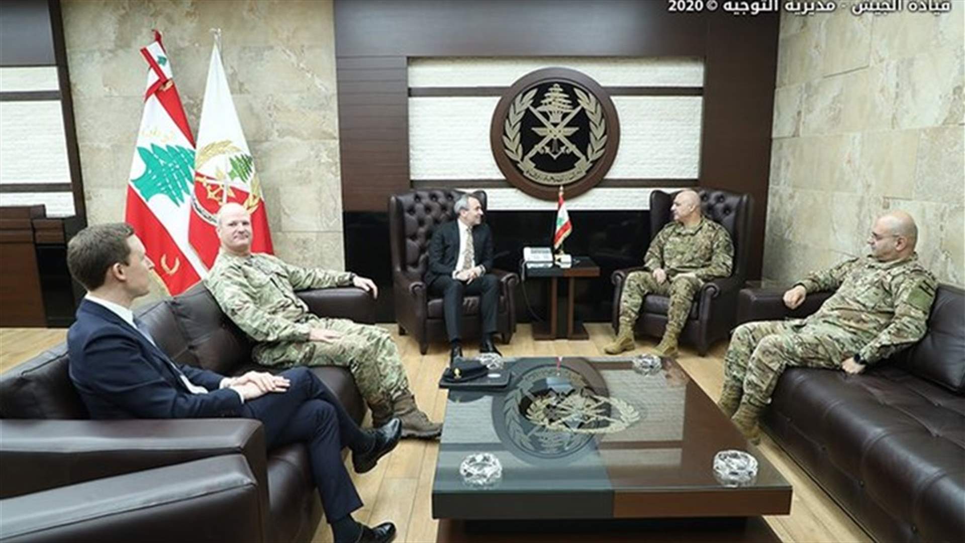 قائد الجيش استقبل السفير البريطاني في لبنان