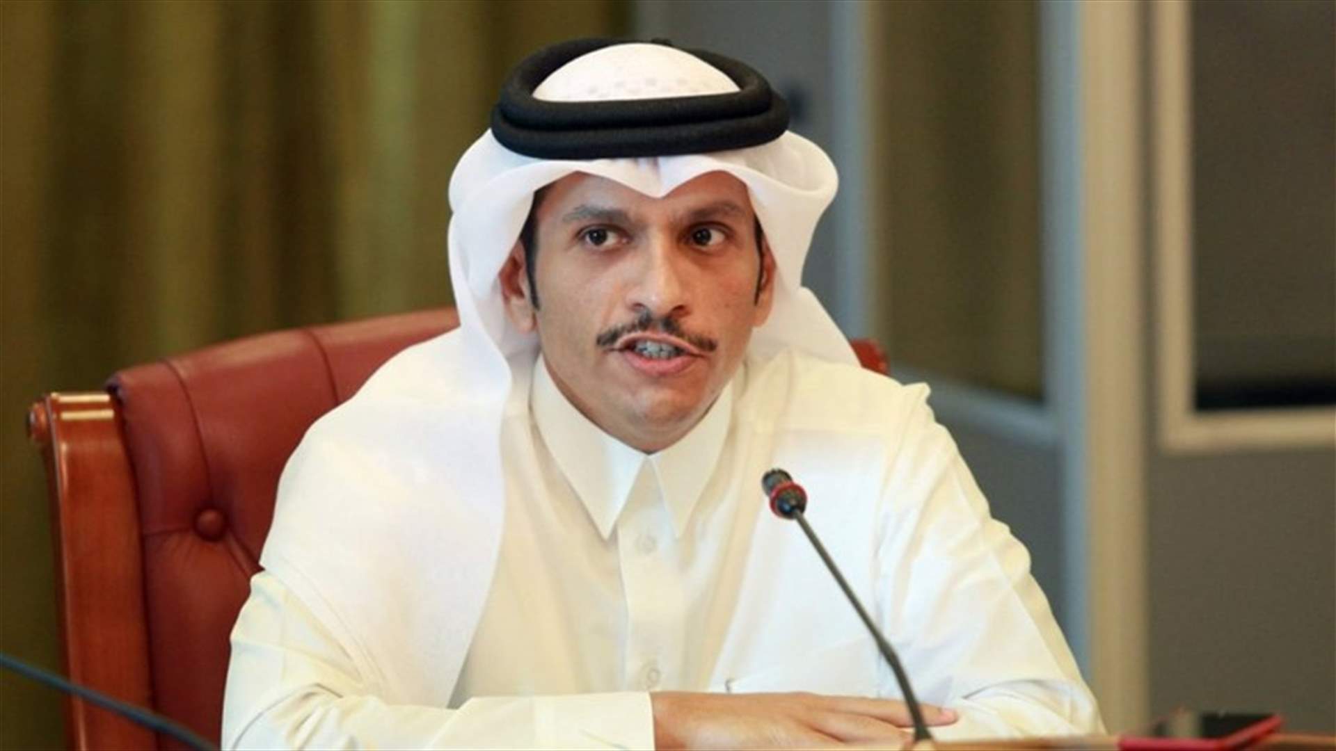 وزير خارجية قطر يناقش مع نظيره الإيراني سبل خفض التوتر في المنطقة