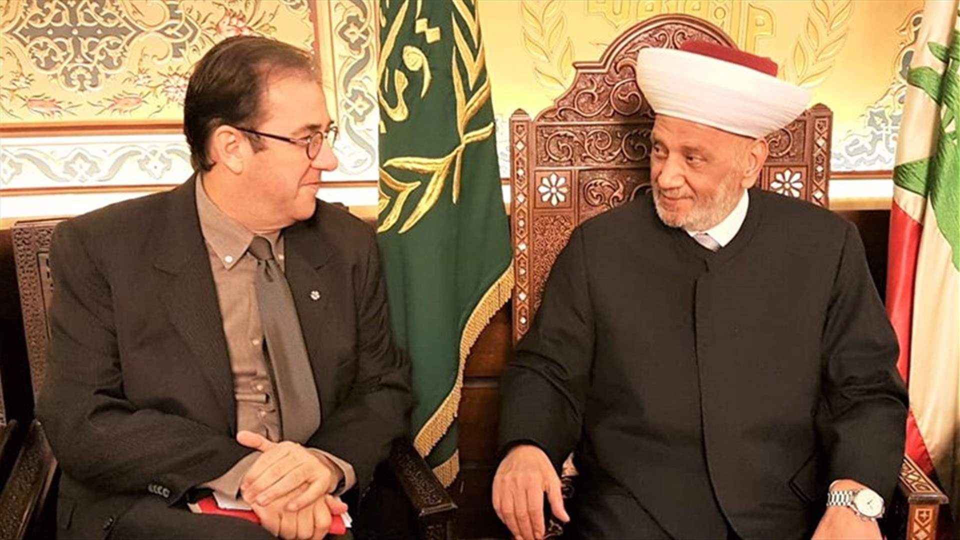Mufti Derian meets French ambassador Foucher