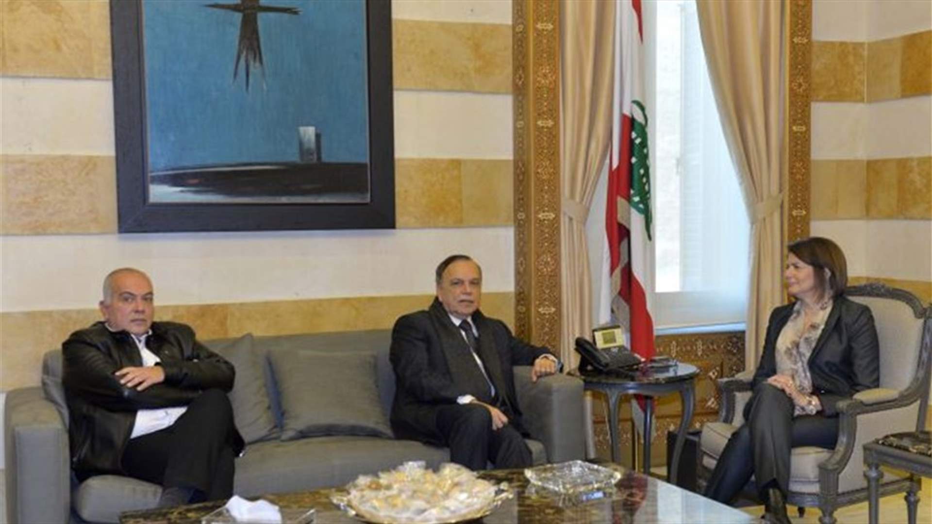 الحسن اطلعت على ترتيبات المباشرة بإنشاء سجن مجدليا وبحثت مع لازاريني الاوضاع السياسية