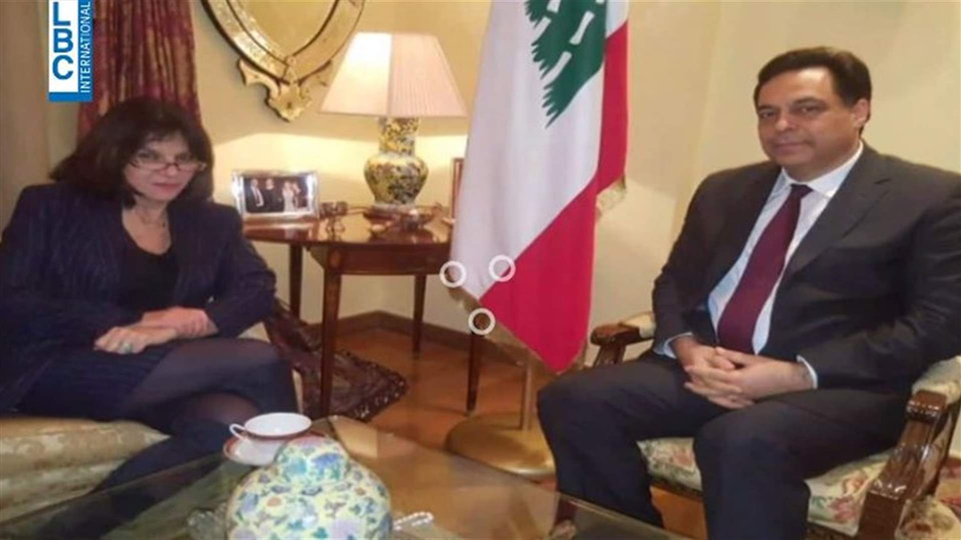 الشؤون المالية بين دياب وناتالي غوليت...
