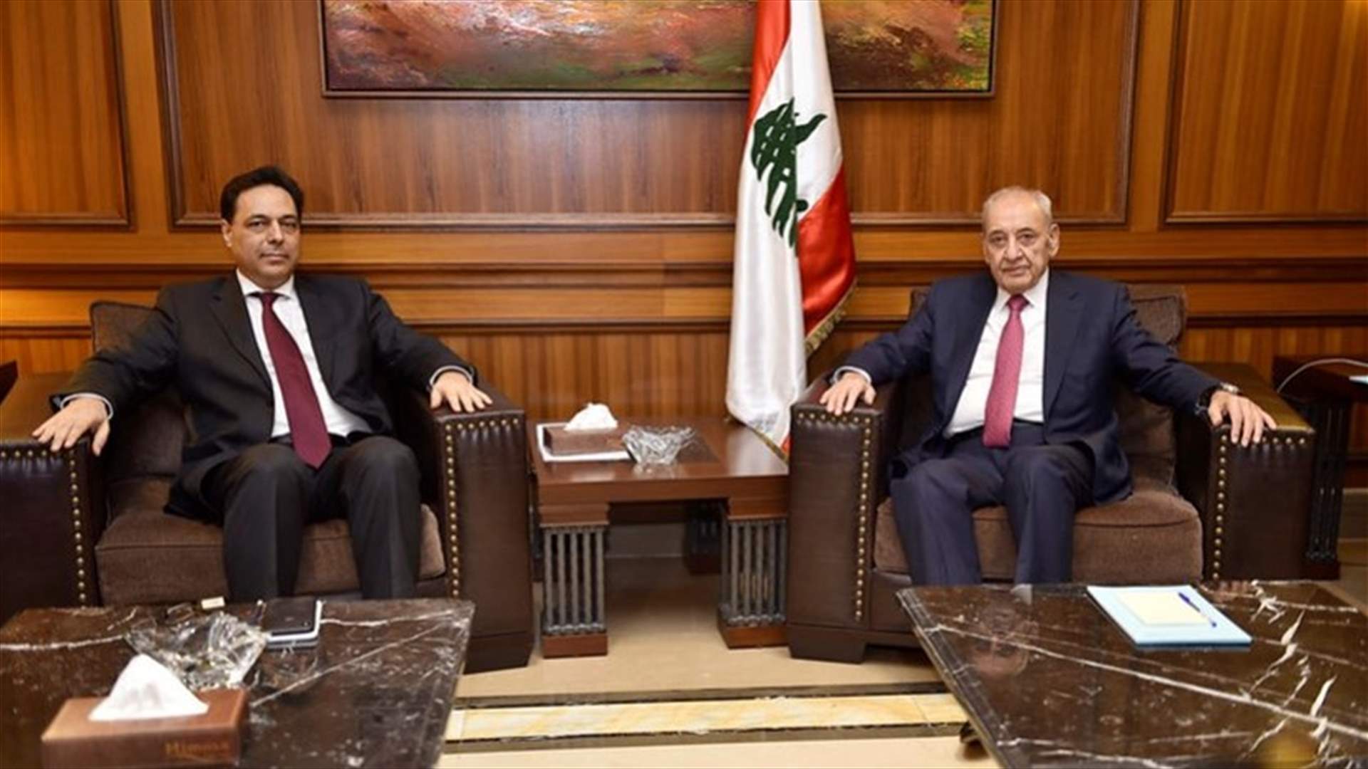تفاؤل بتأليف الحكومة خلال أيام ولقاء حاسم بين بري ودياب اليوم... (الشرق الأوسط)