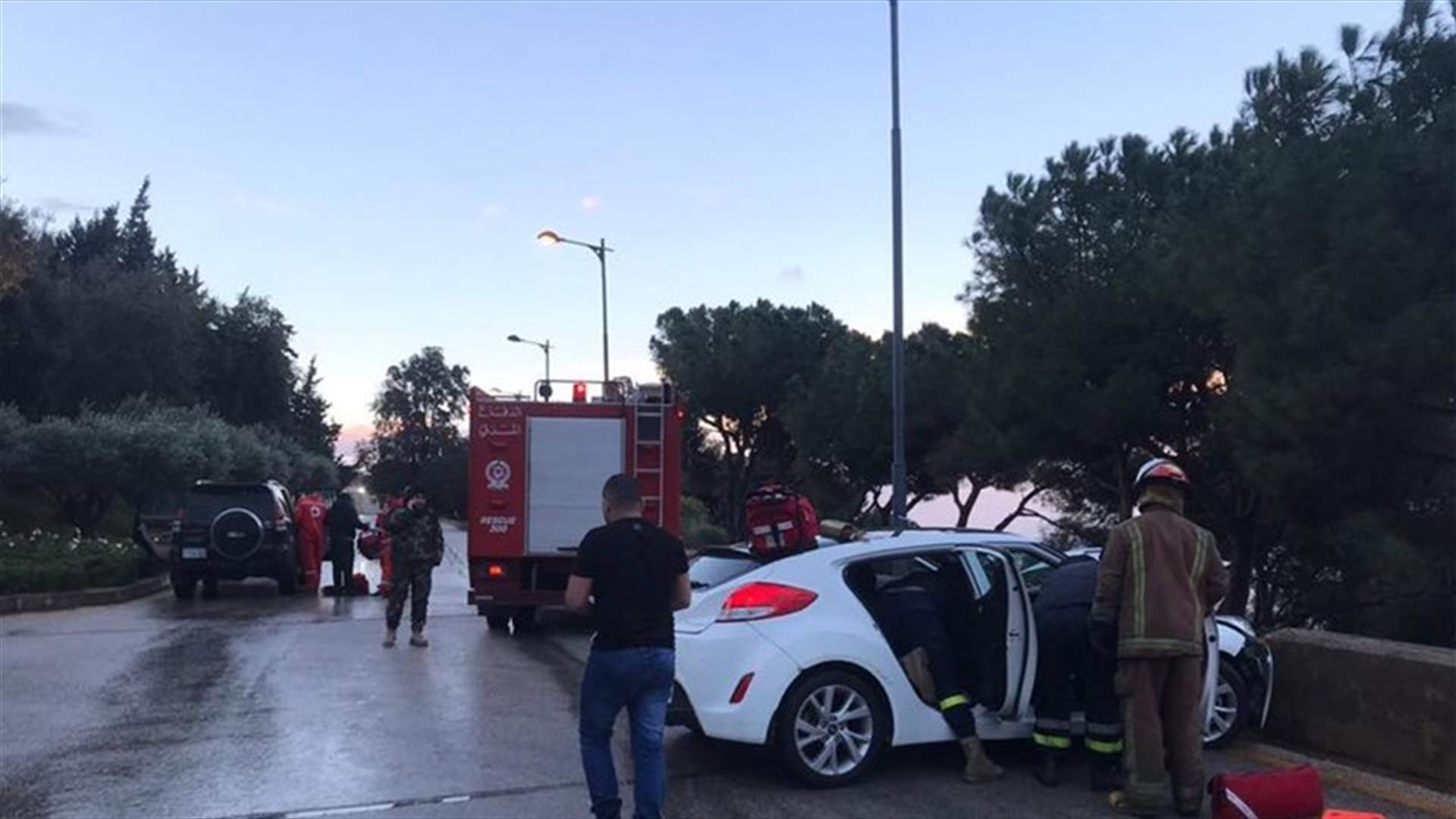 جريحتان جراء حادث سير على طريق عام غادير (صور)