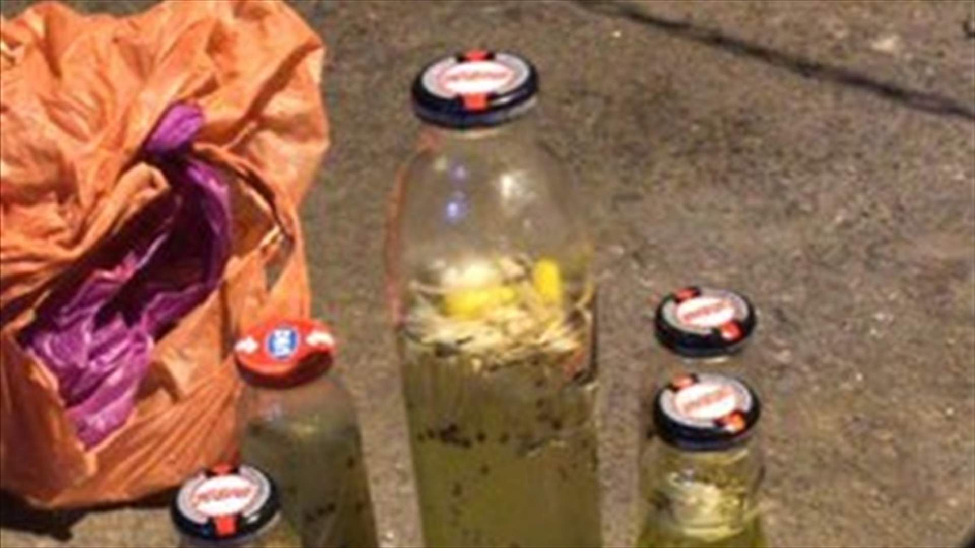 قوى الامن تنشر صورا لعبوات مصنّعة يدويًّا استخدمت من قبل مثيري الشغب