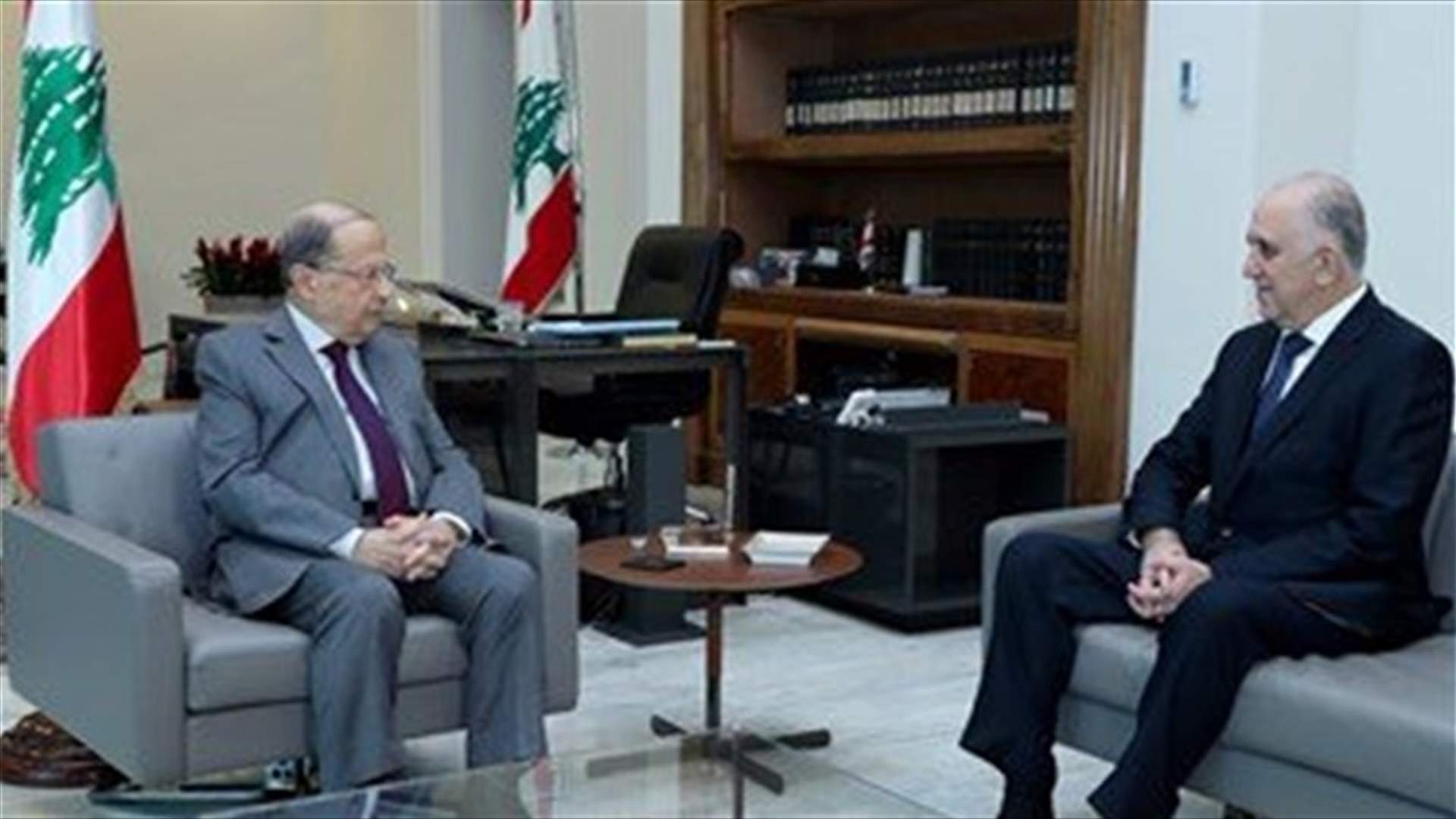 President Aoun talks security situation with Interior Minister Fahmi