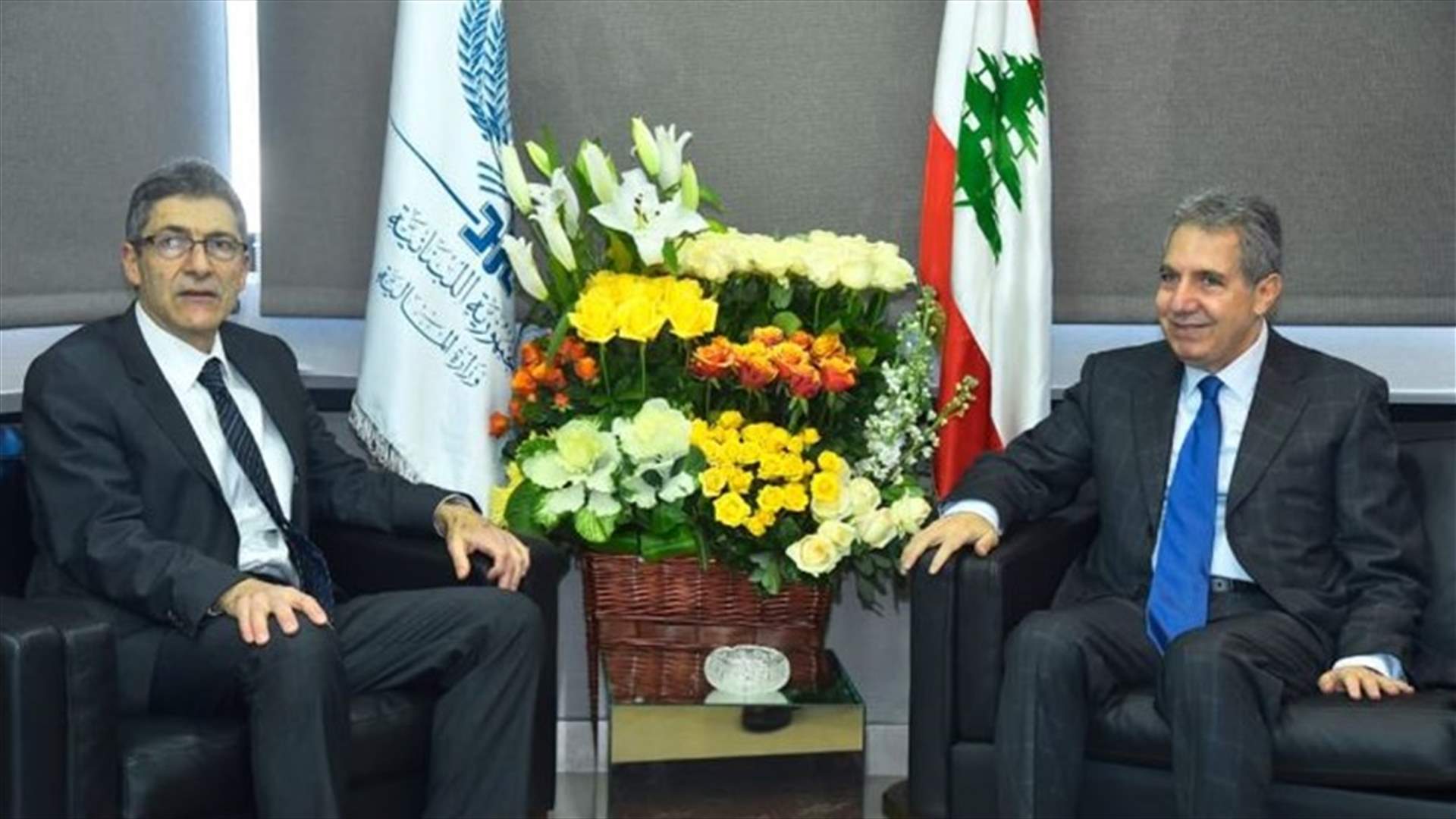 Finance Minister Wazni meets IMF official