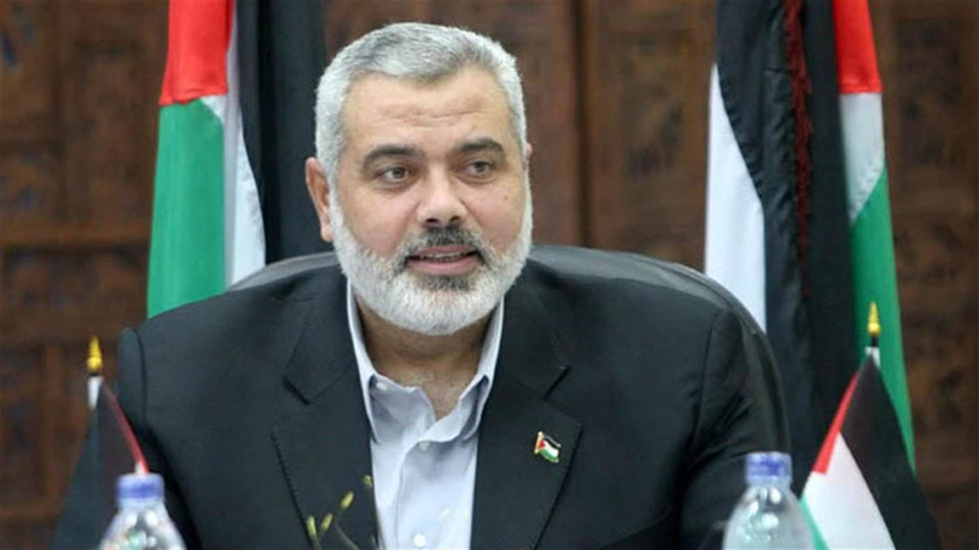 رئيس المكتب السياسي لحركة حماس إسماعيل هنية: الخطة الأميركية للسلام &quot;لن تمر&quot;