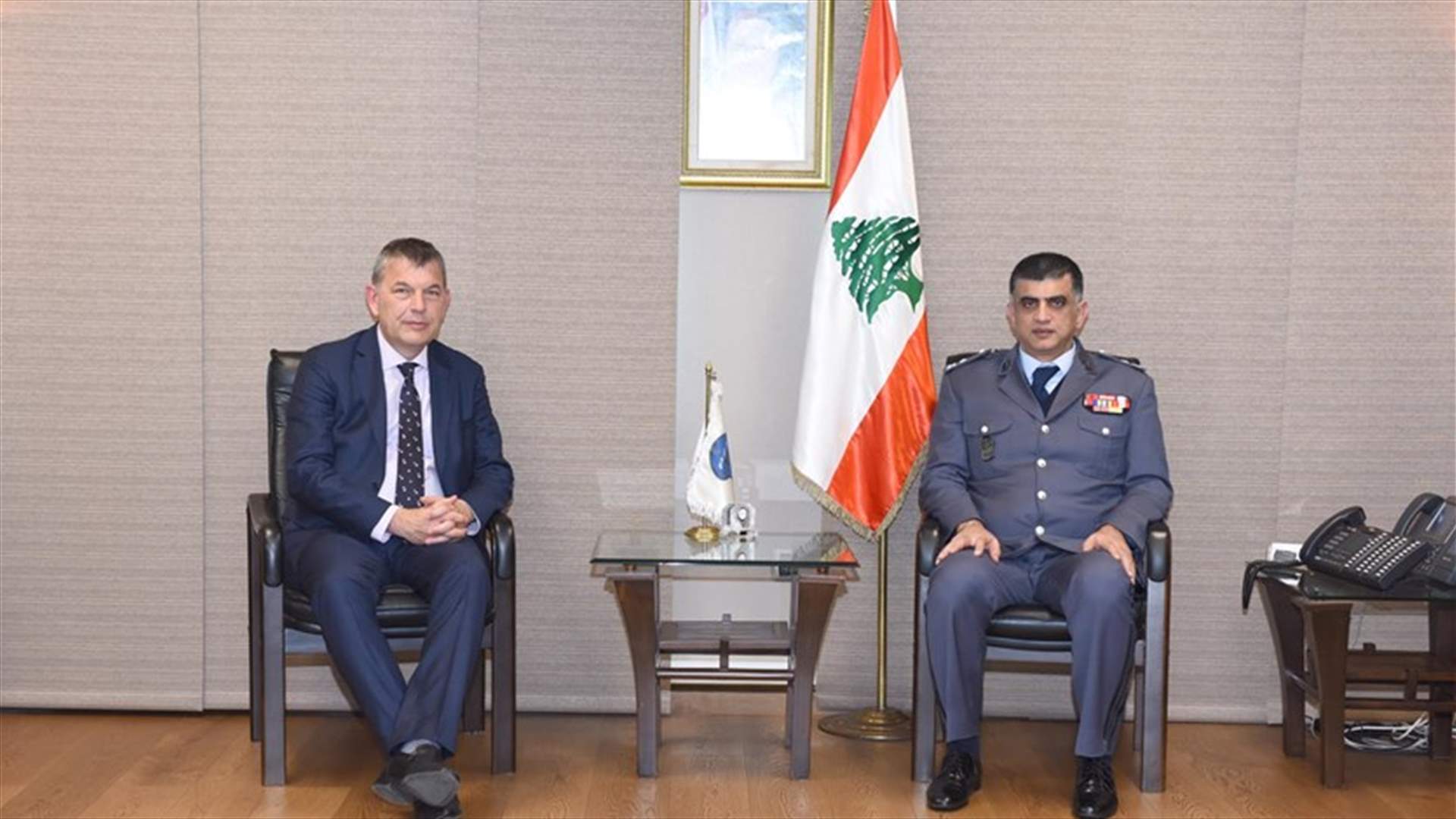 عثمان عرض مع لازاريني تعزيز التعاون والتنسيق