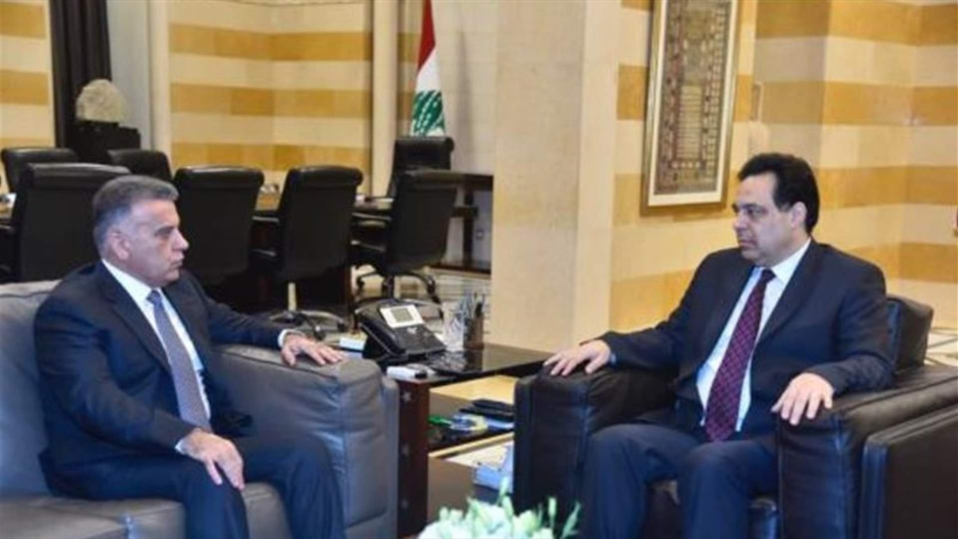 دياب استقبل ابراهيم ورئيس جمعية المصارف