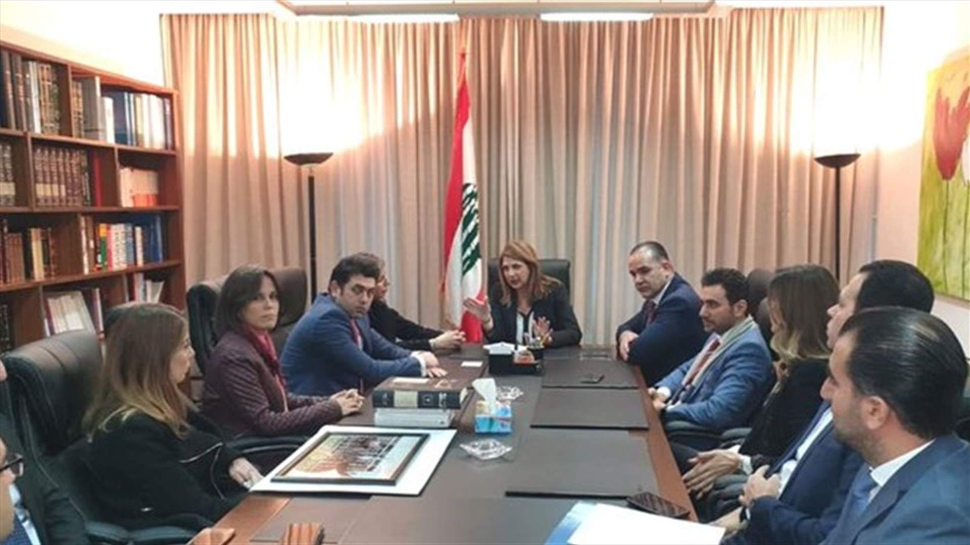 ماري كلود نجم: الاجتماع مع وفد الهيئة الإدارية لنادي قضاة لبنان بناء