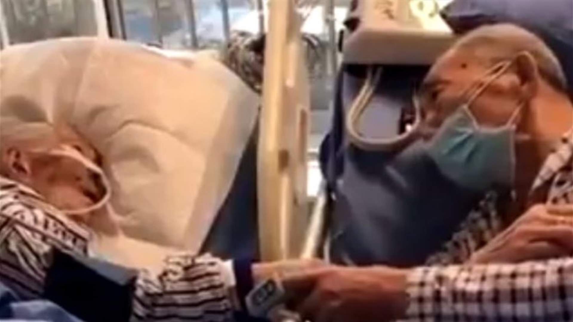 زوجان مسنان يودعان بعضهما بعد إصابتهما بفيروس كورونا... فيديو يفطر القلوب!
