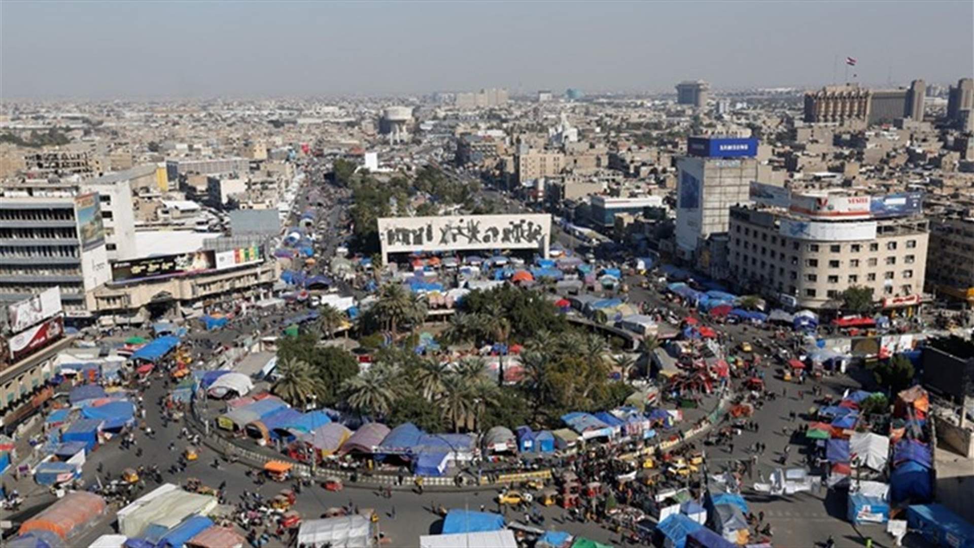 مقتل متظاهر برصاص مجهولين في خيمته في بغداد