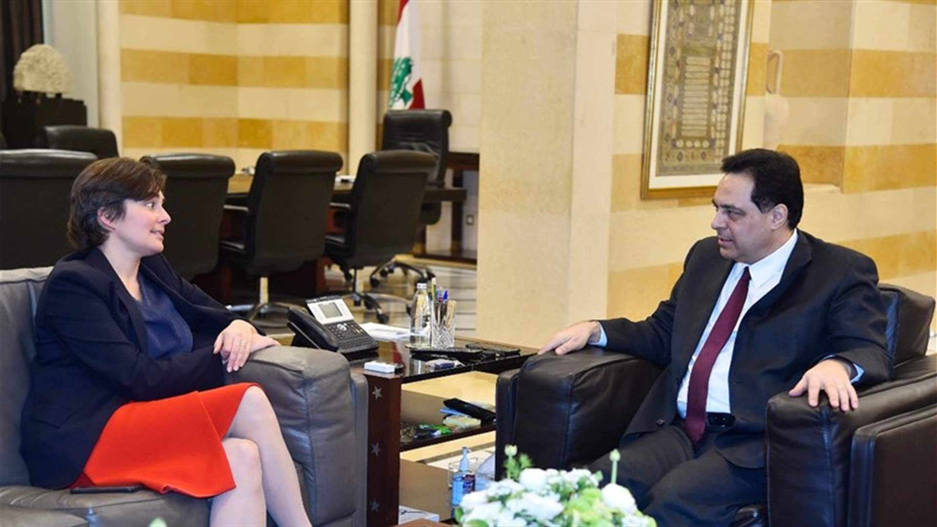 الرئيس دياب التقى سفراء استراليا واسبانيا وكندا