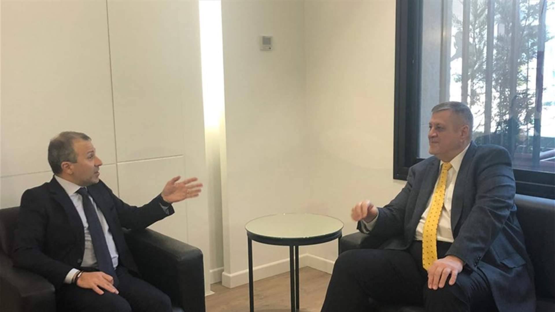 باسيل استقبل كوبيتش: ما يحصل يشكل فرصة للقيام بإصلاحات يحتاجها لبنان