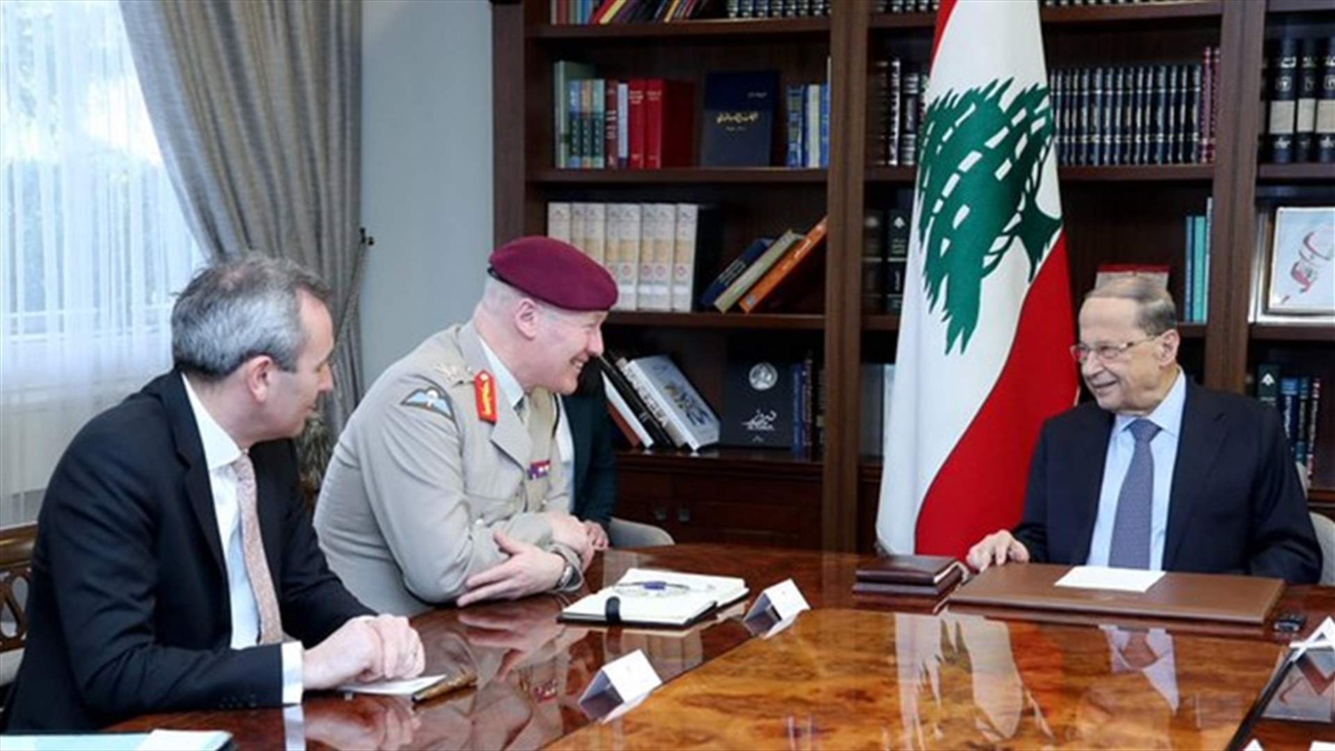 مسؤول في وزارة الدفاع البريطانية التقى الرئيس عون : ماضون في دعم لبنان