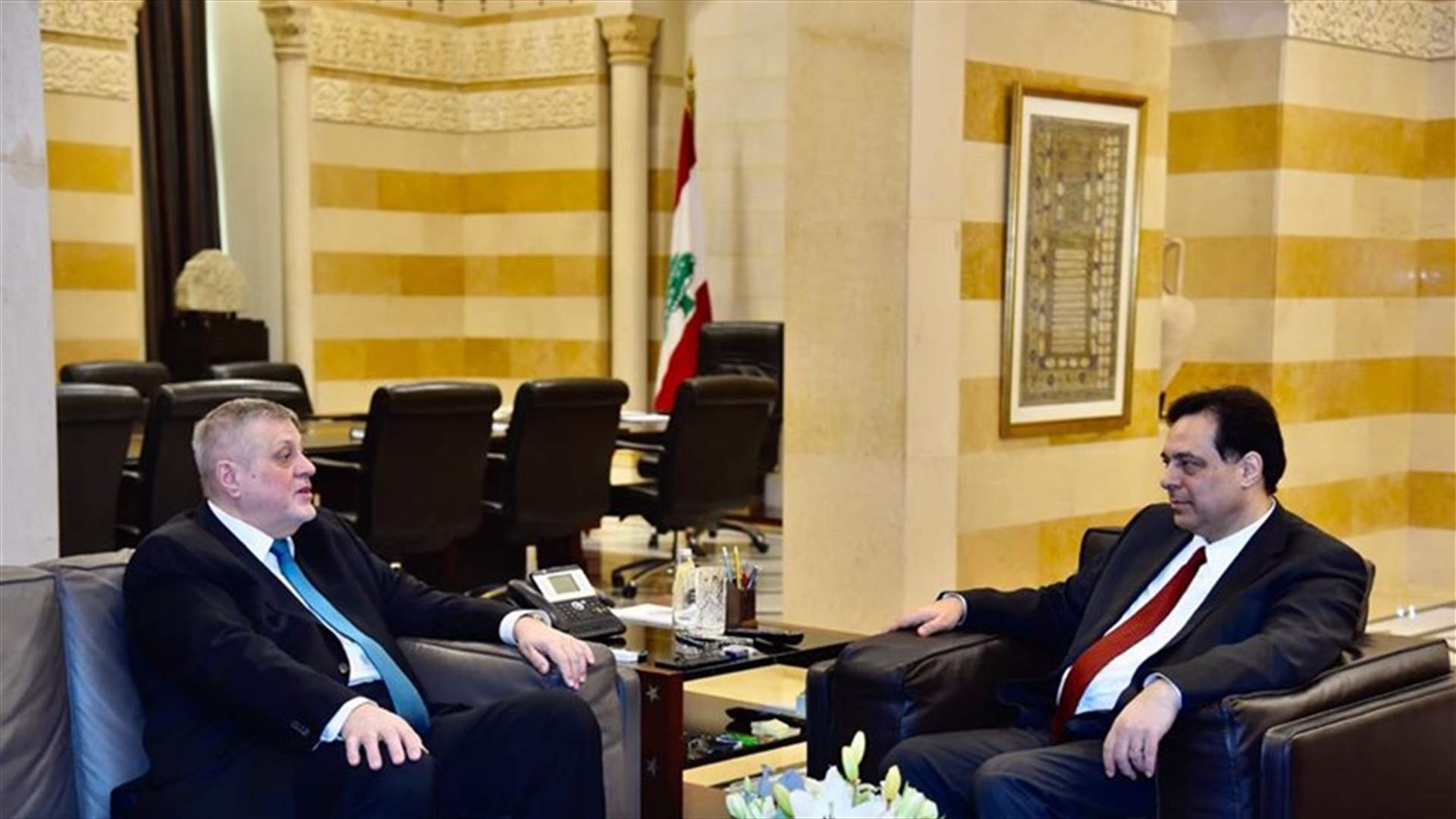 دياب التقى كوبيتش ووفد من الاونروا