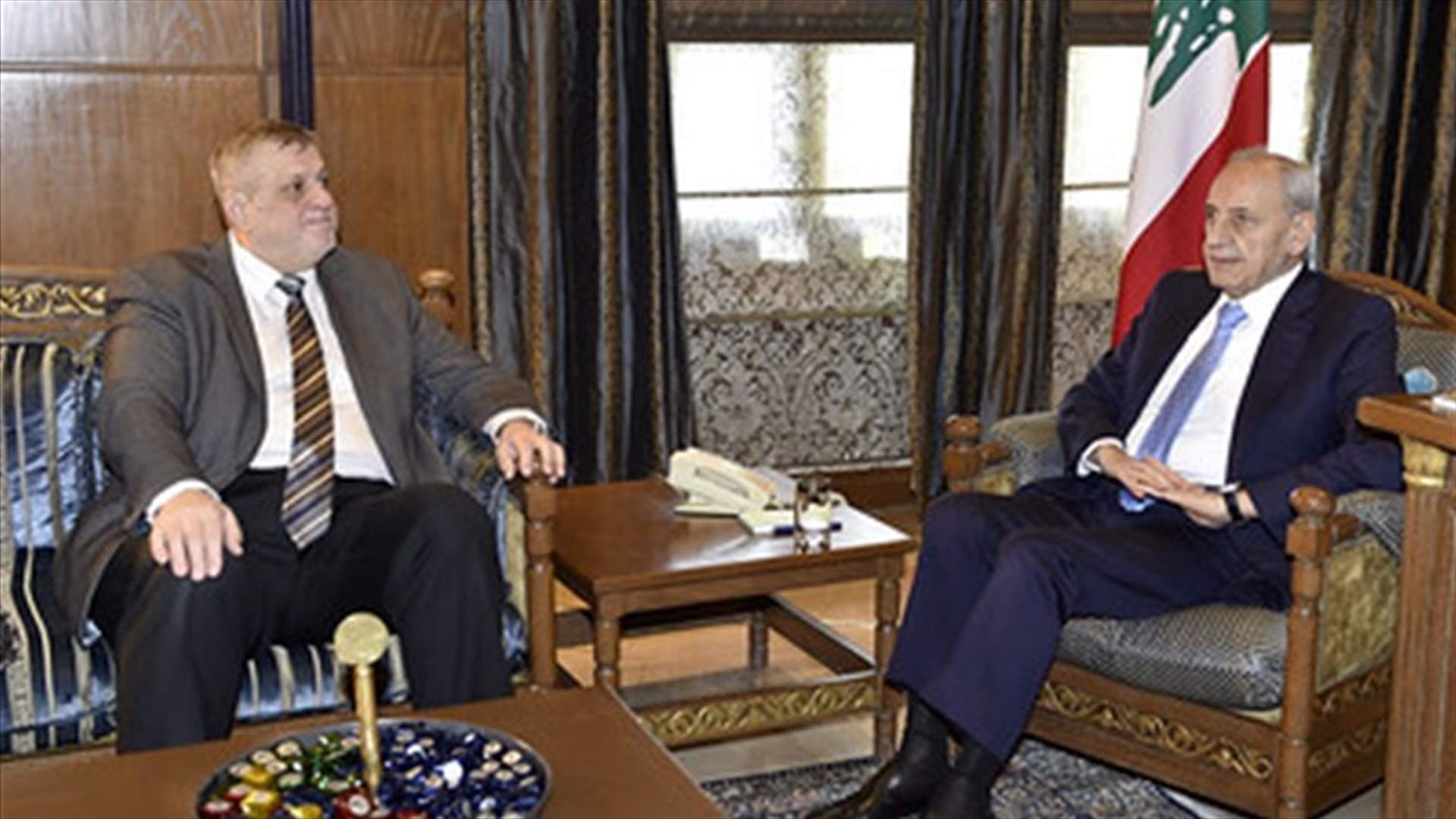 Berri meets UN Secretary-General Representative Kubis