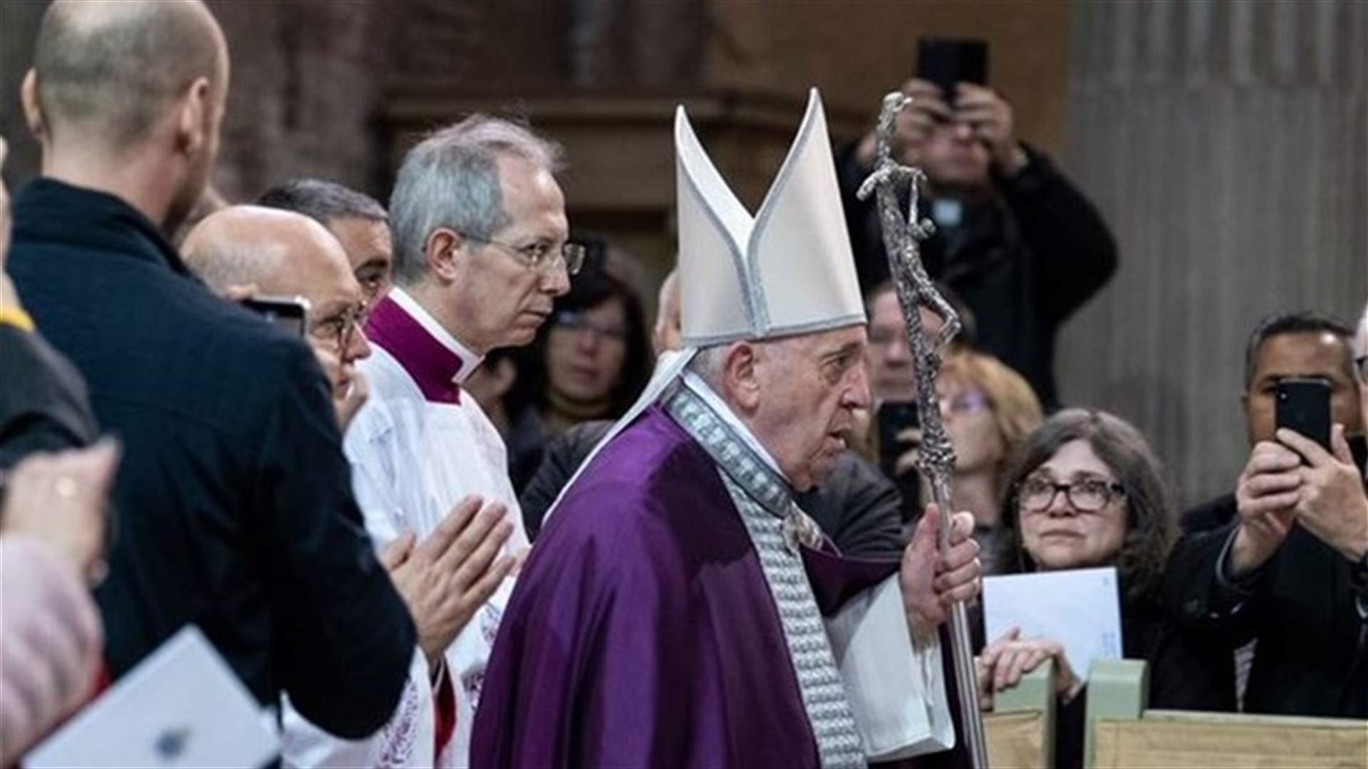 Pope "slightly indisposed", cancels one event, Vatican says
