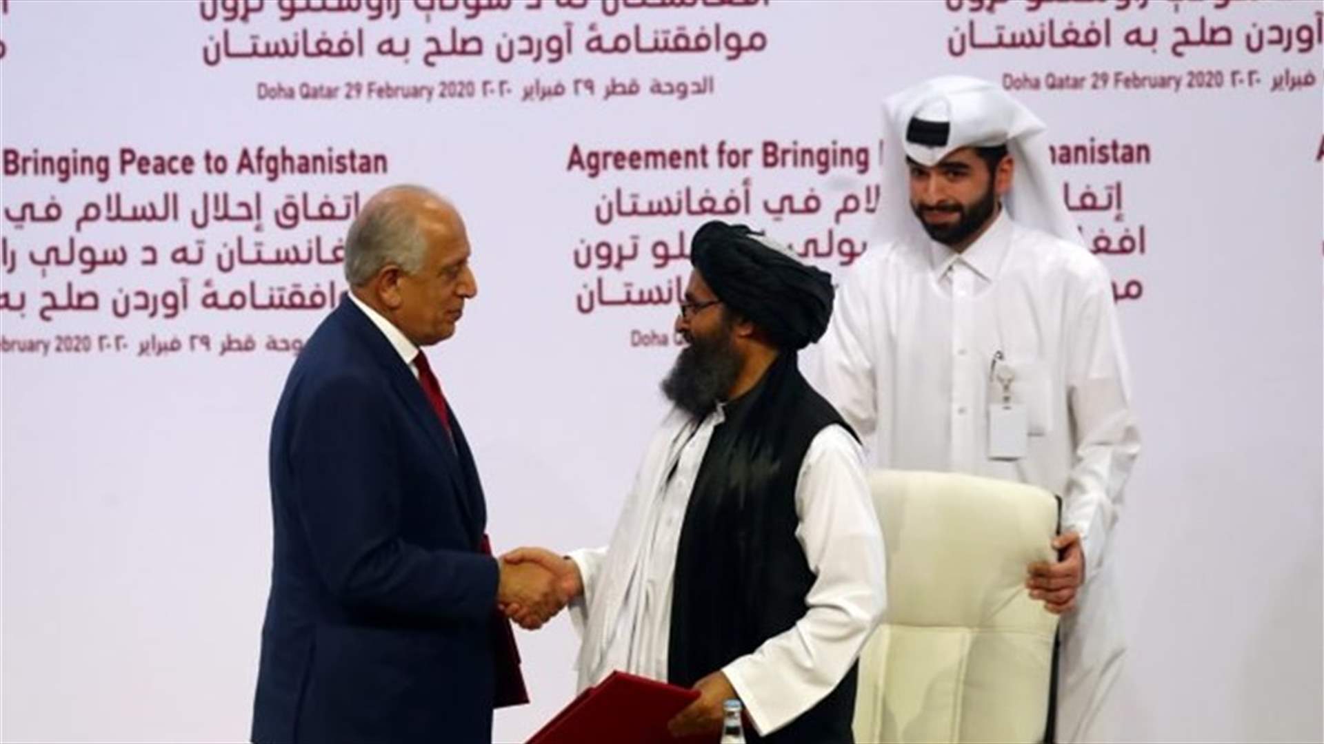 إيران: الولايات المتحدة ليس لها الحق في توقيع اتفاق بشأن أفغانستان