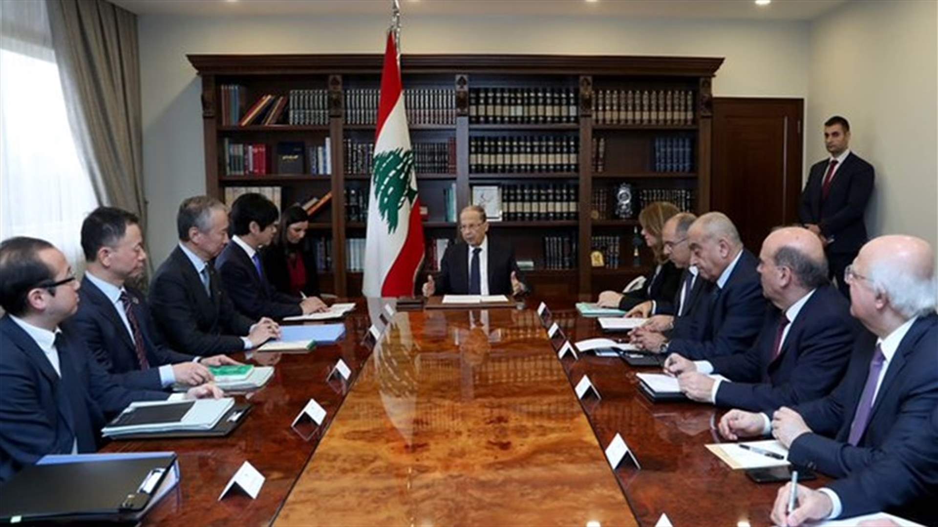 عون التقى وزير الدولة للعدل الياباني