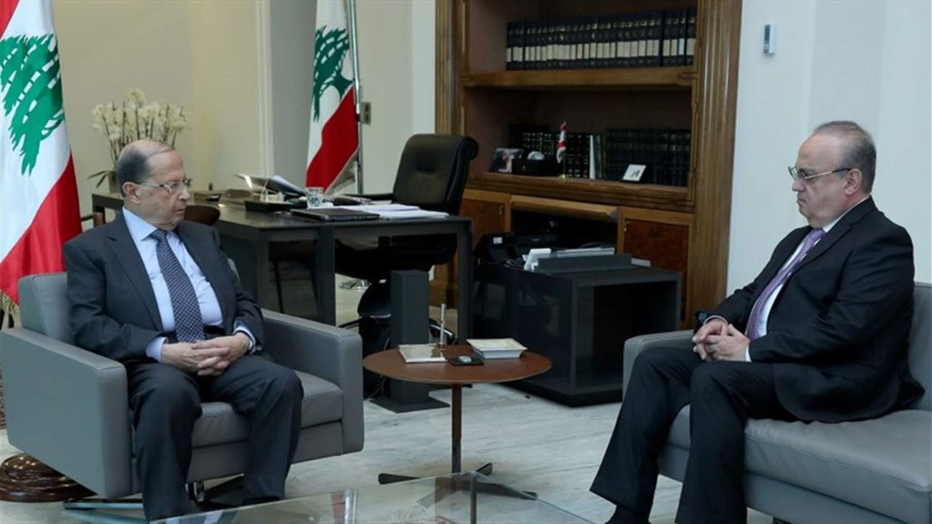 الرئيس عون استقبل رئيس حزب التوحيد العربي وئام وهاب وجرى عرض للاوضاع العامة في البلاد