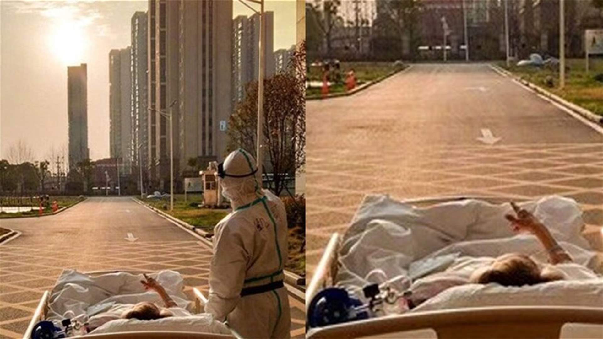 صورة تبعث الأمل هزّت مواقع التواصل... مريض كورونا وطبيب يشاهدان غروب السمش