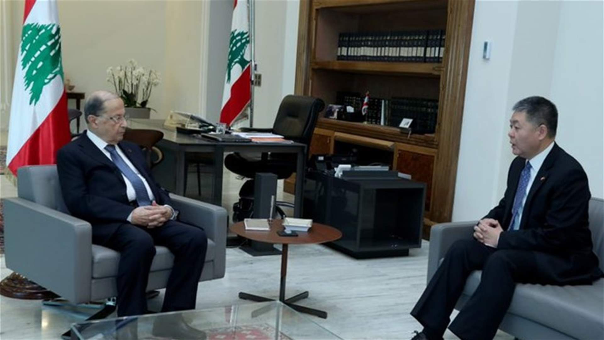 السفير الصيني من بعبدا: مستعدون لمساعدة لبنان في مكافحة كورونا