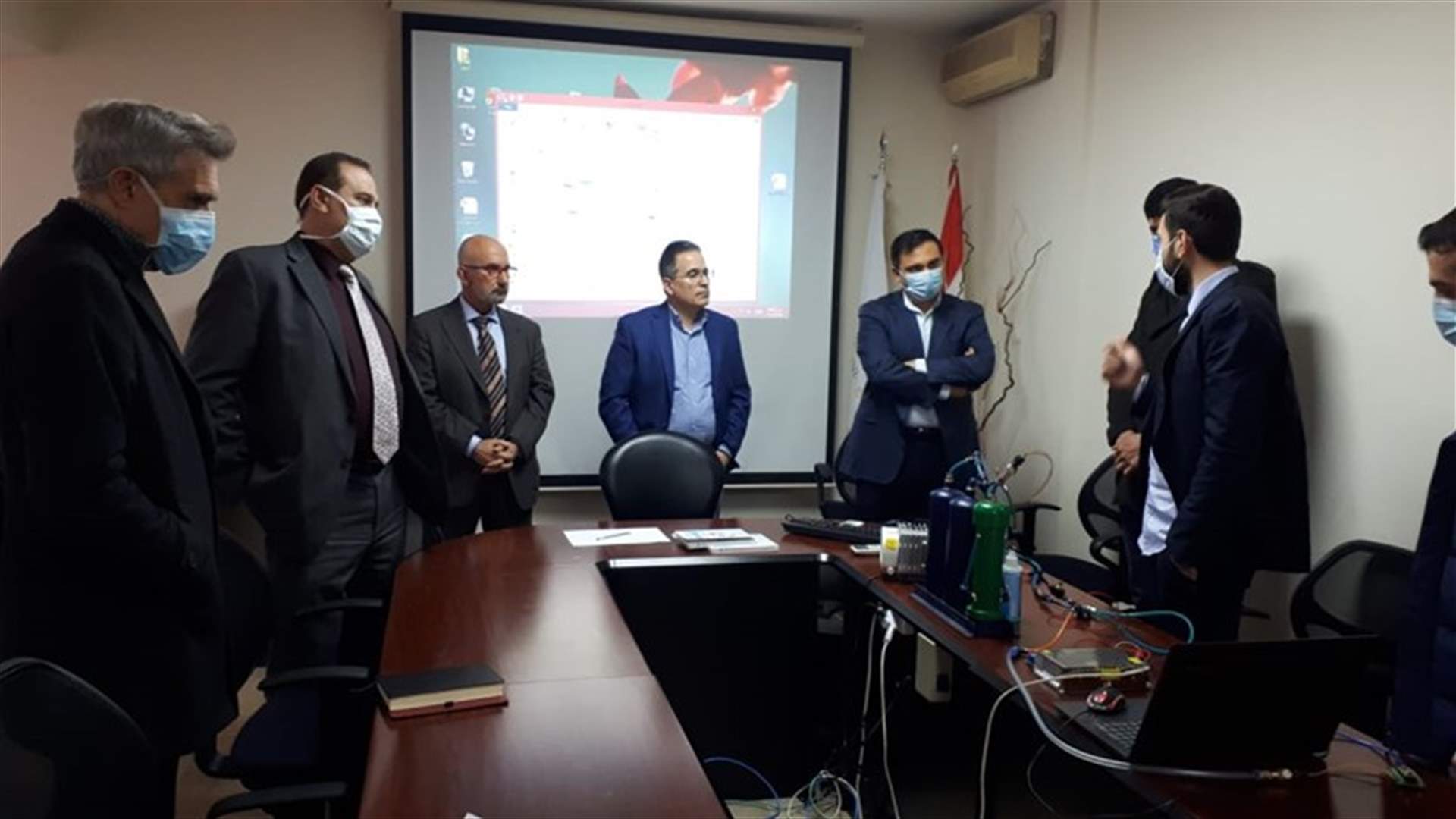 حب الله تابع مراحل تصنيع الجهاز التنفسي في لبنان