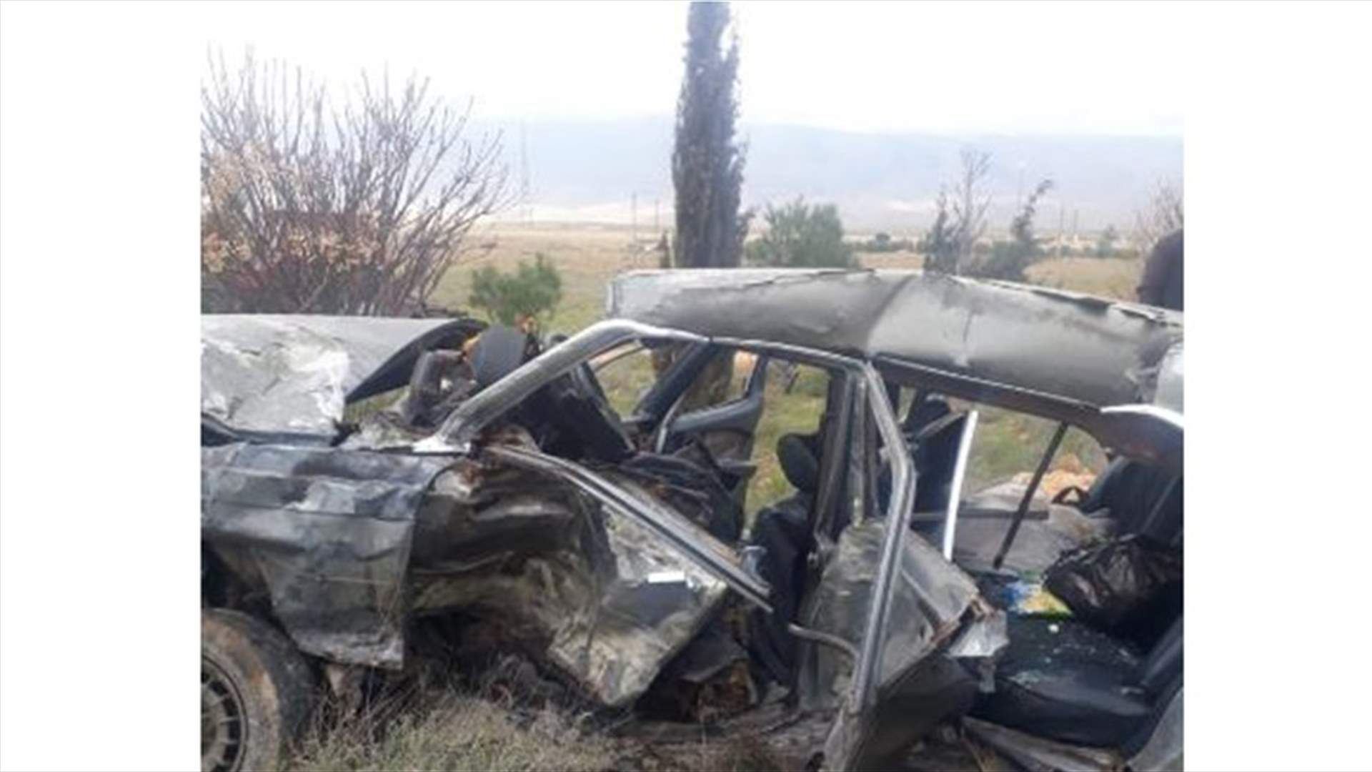 قتيل و3 جرحى بحادث سير على مدخل الهرمل الشرقي