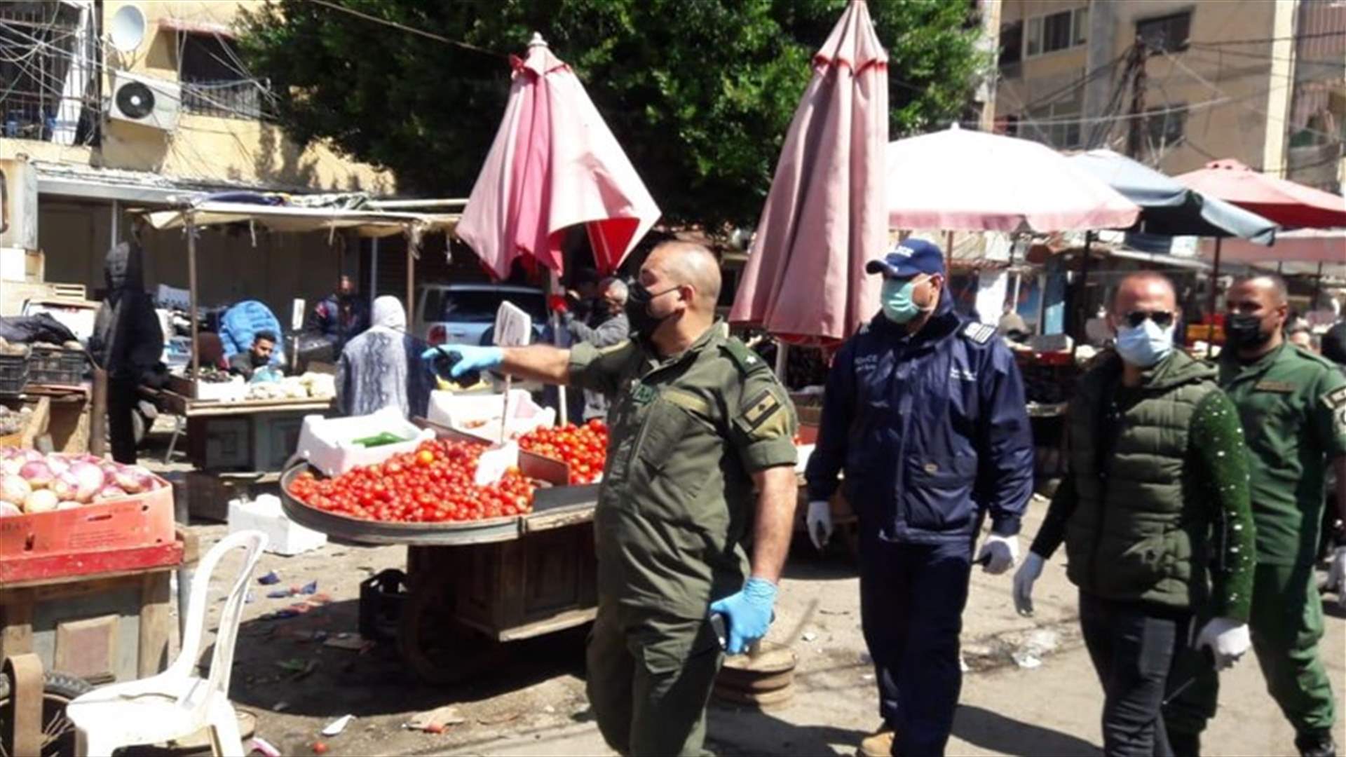 فوج حرس بيروت أخلى الجزء التابع لبلدية بيروت من سوق صبرا وأقفله بشكل كامل